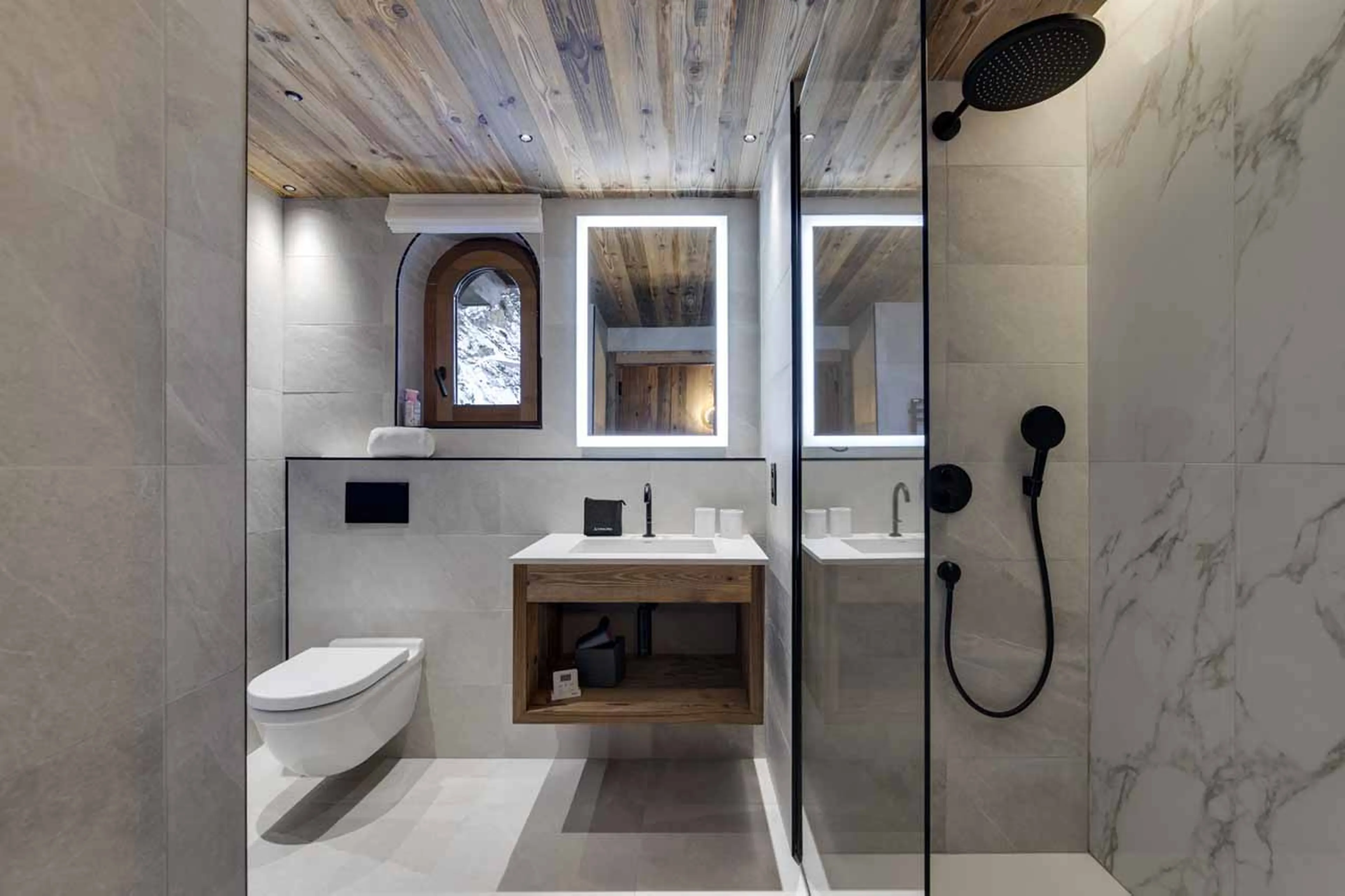 Bedroom 2 en-suite at Apartment Bergerie 203 in Val d'Isere