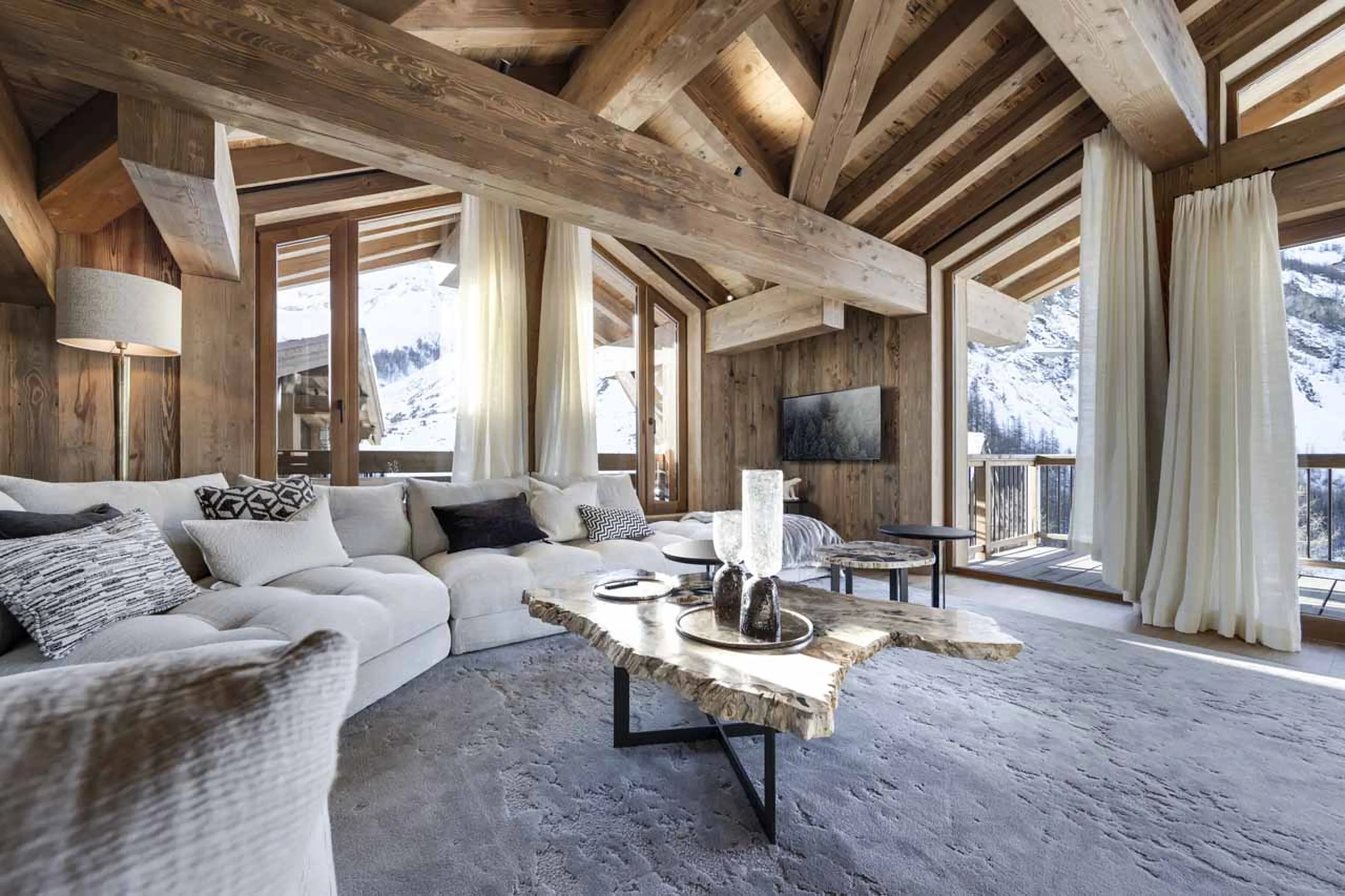 Living area at Apartment Bergerie 203 in Val d'Isere