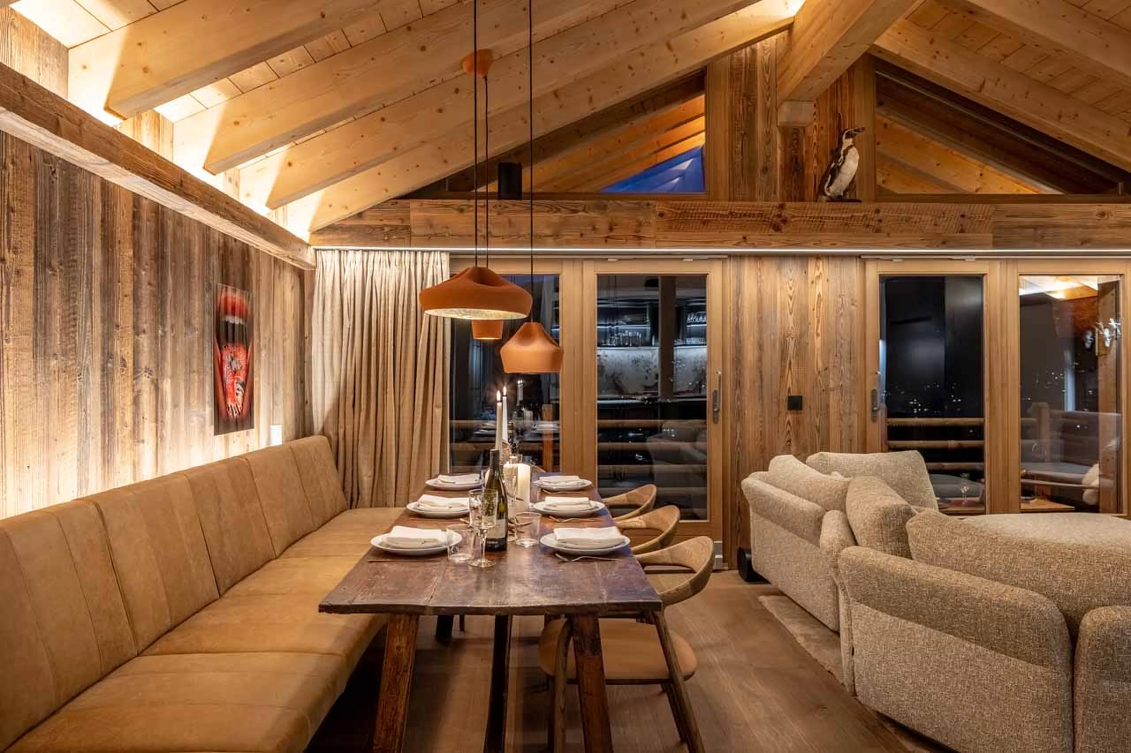 Dining area at Apartment Bisous Bisous in Val d'Isere