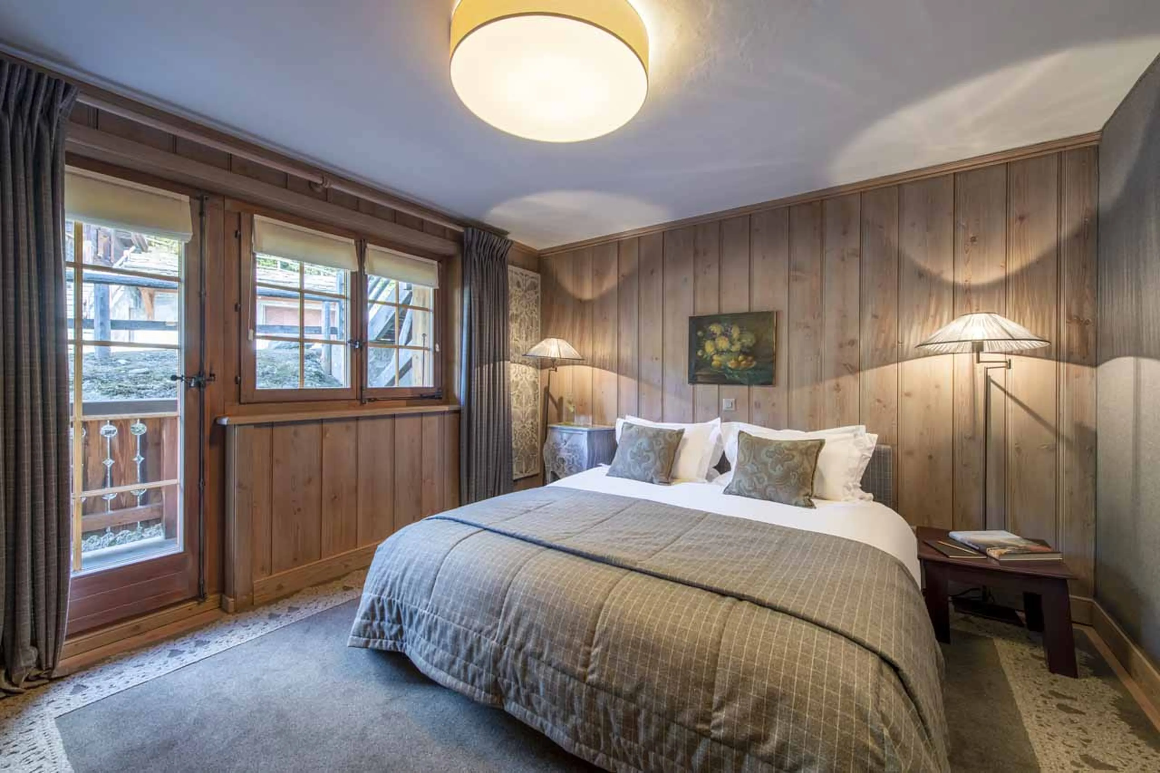 Bedroom one at Apartment Breithorn in Verbier