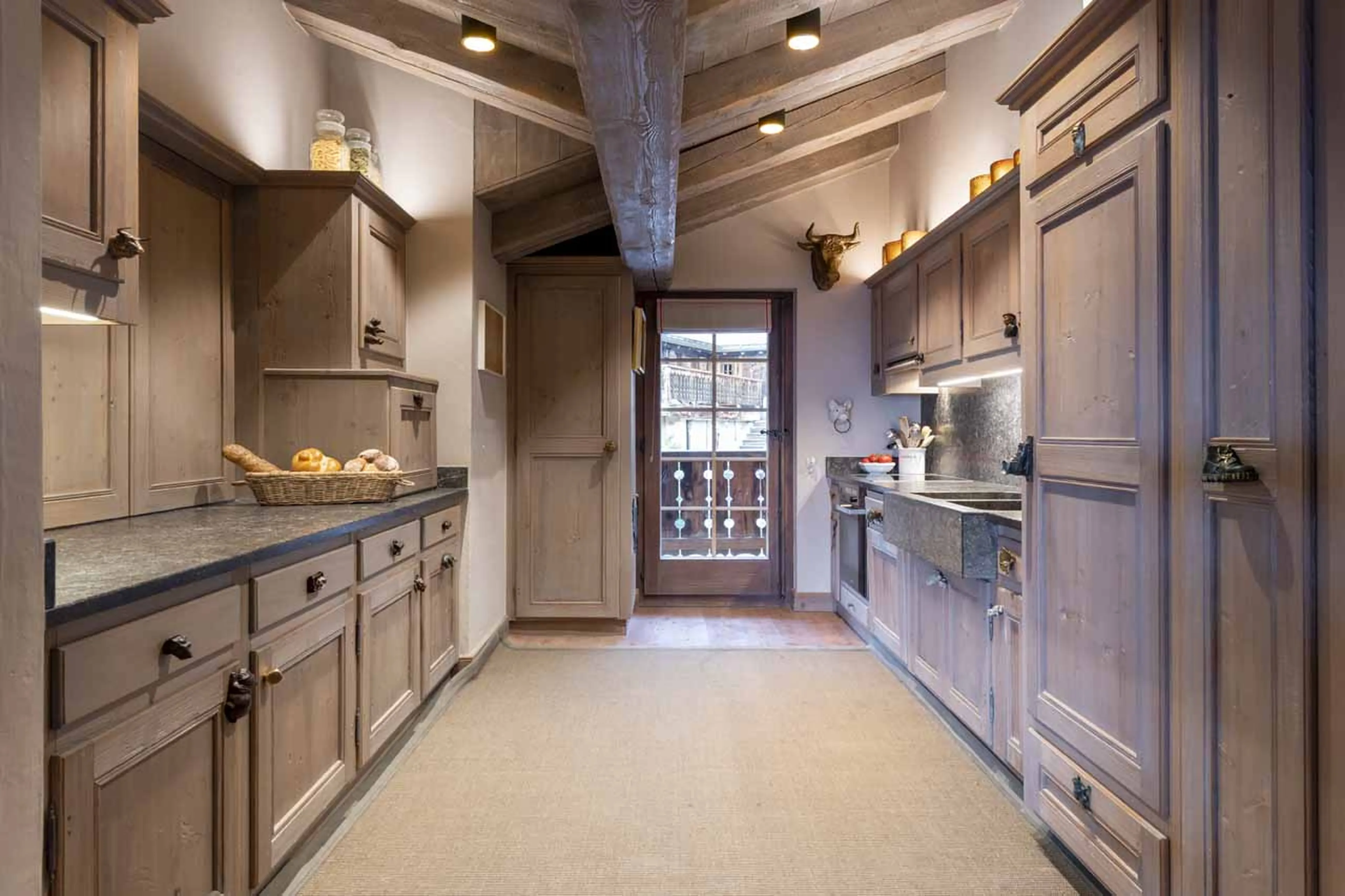 Kitchen at Apartment Breithorn in Verbier