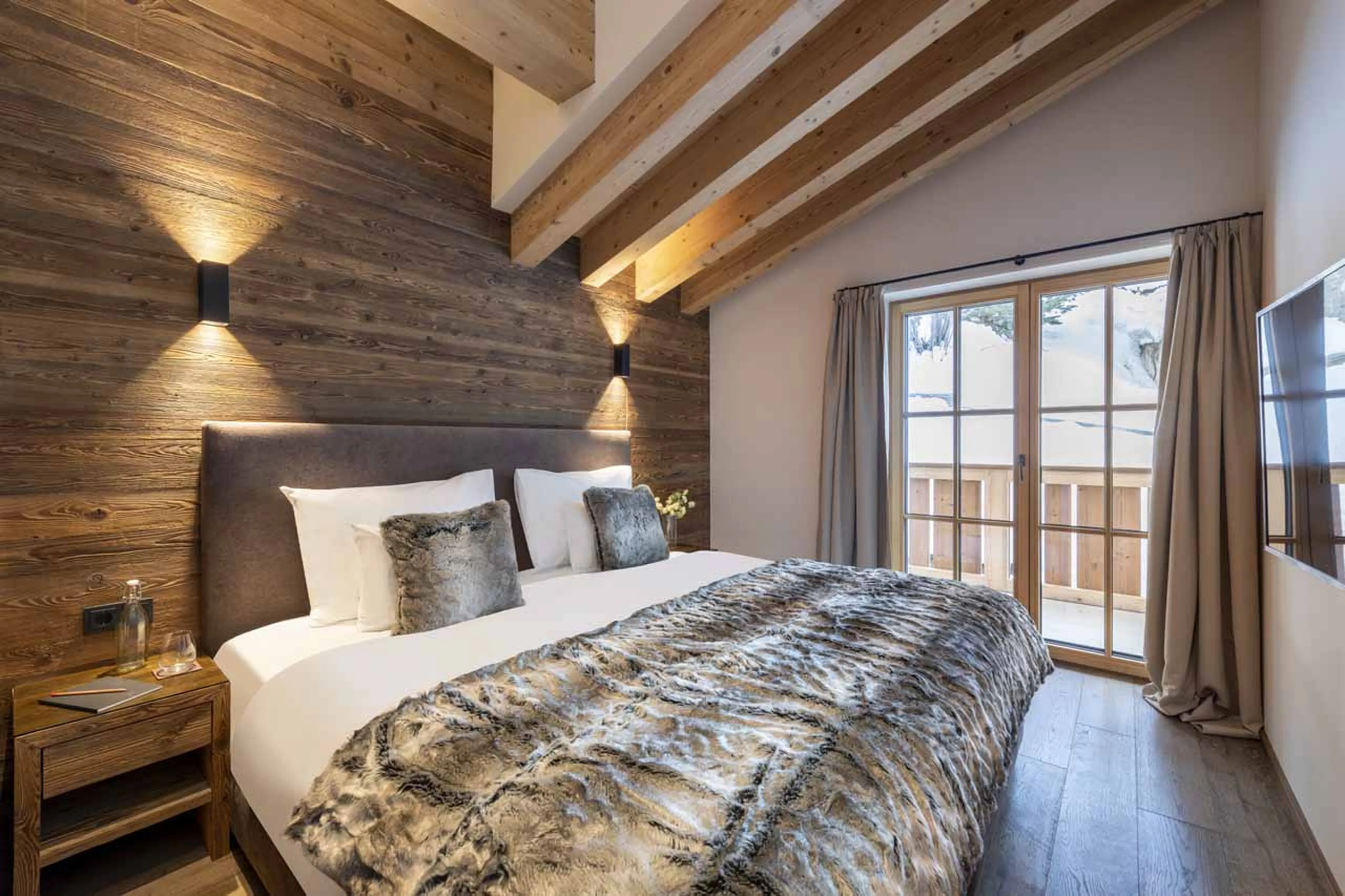 Bedroom two at Apartment Brunnenhof 11 in Lech