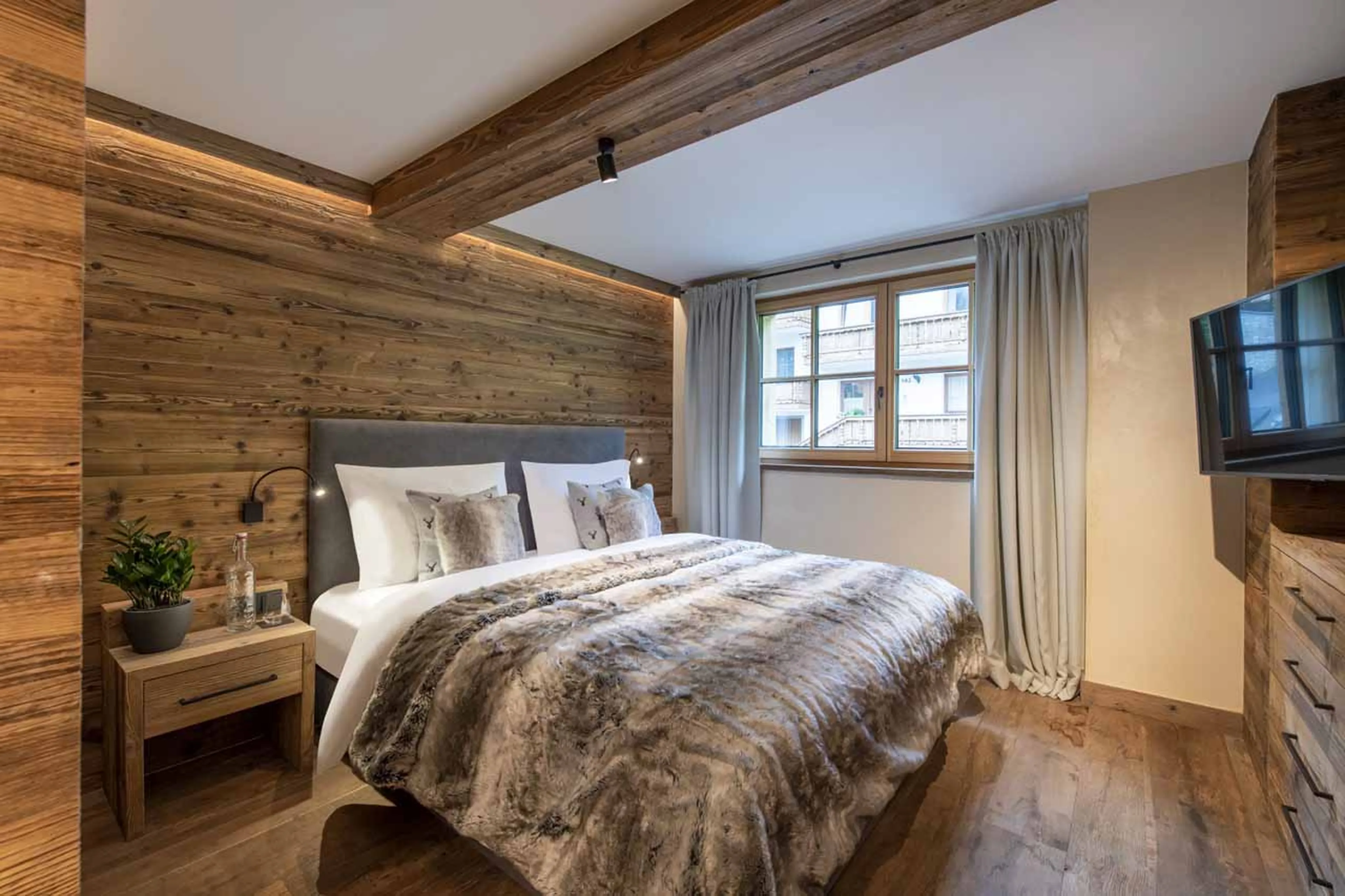 Bedroom three at Apartment Brunnenhof 13 in Lech
