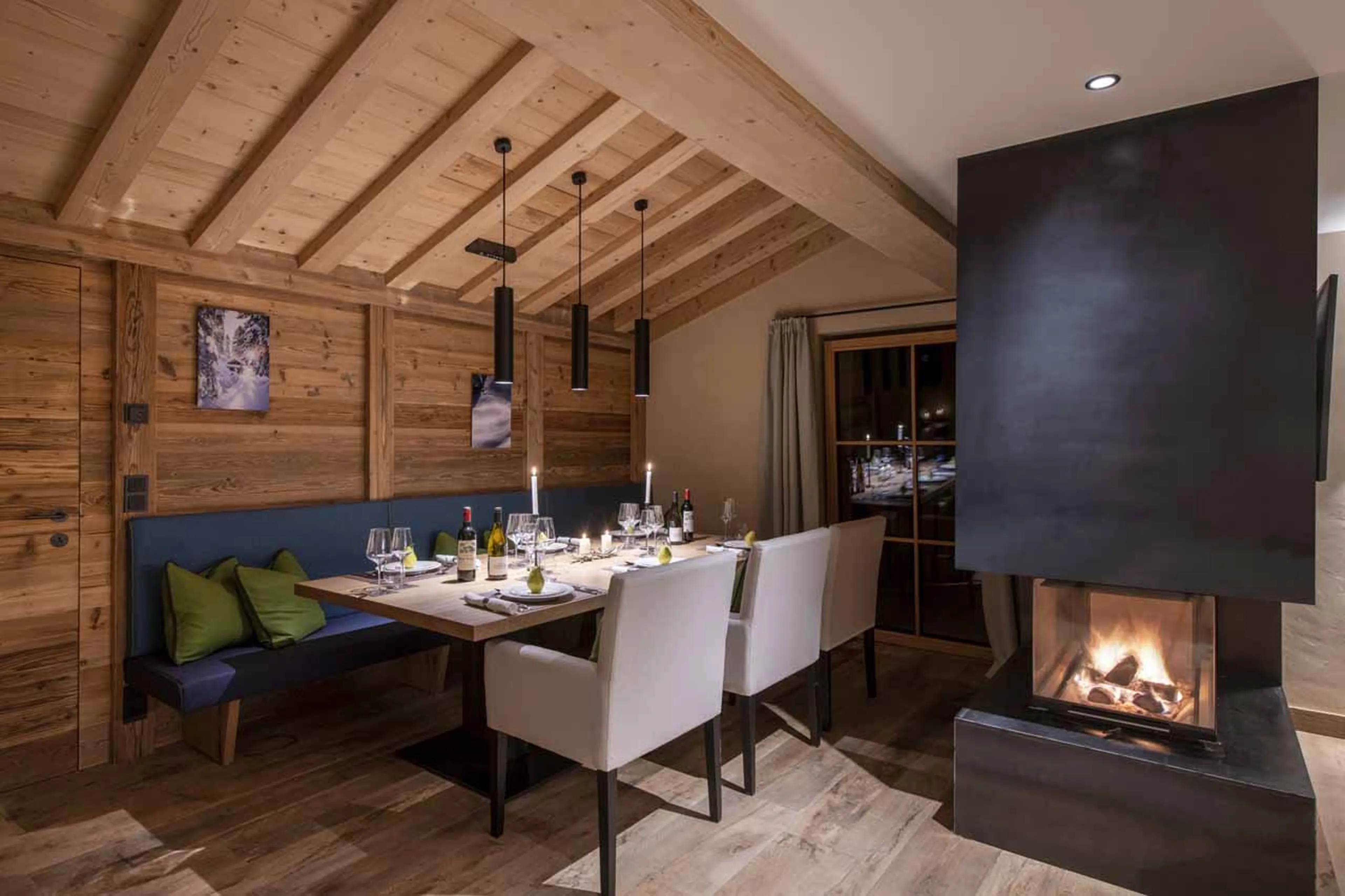 Dining area at Apartment Brunnenhof 13 in Lech