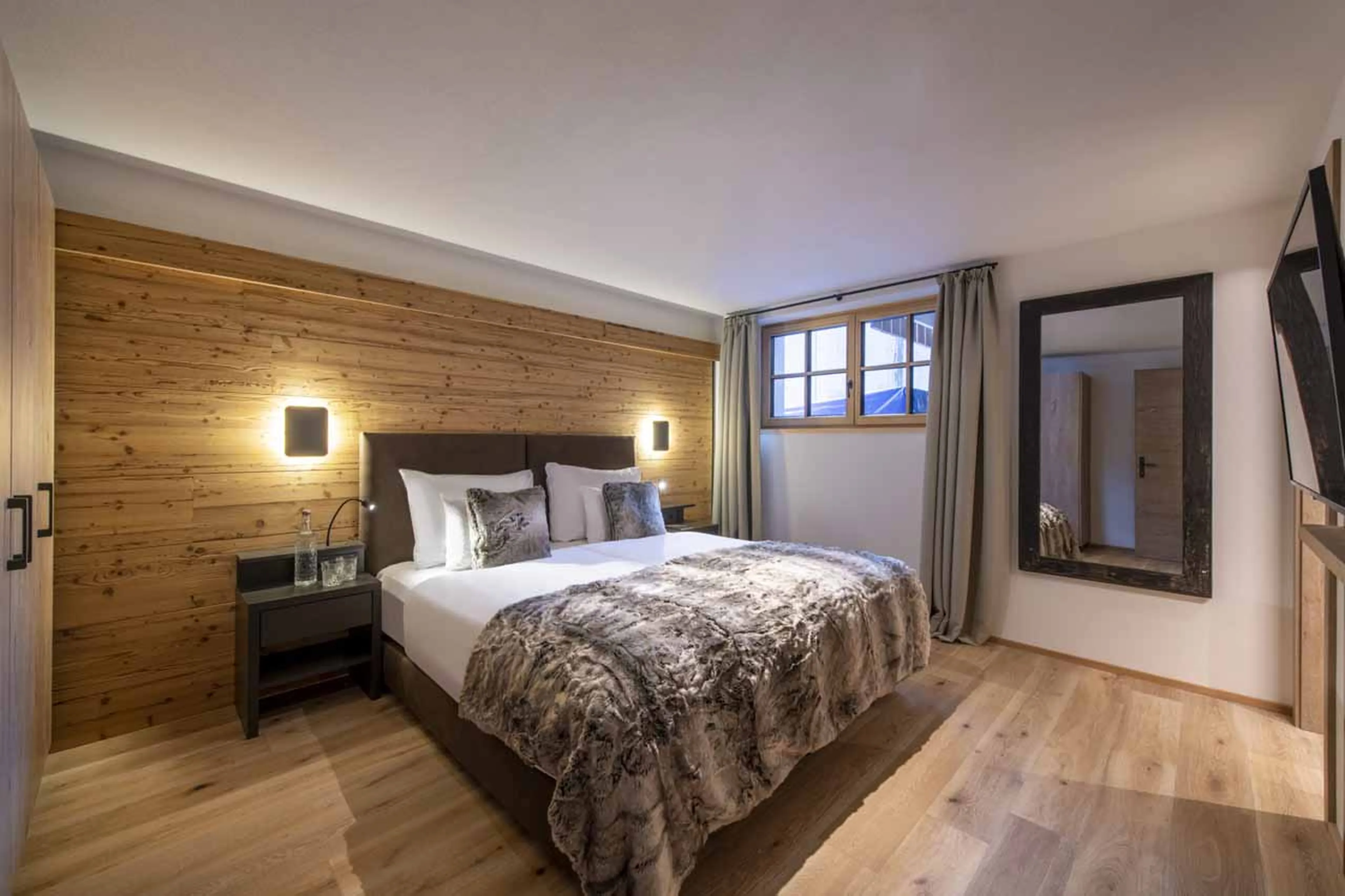 Bedroom three at Apartment Brunnenhof 3 in Lech