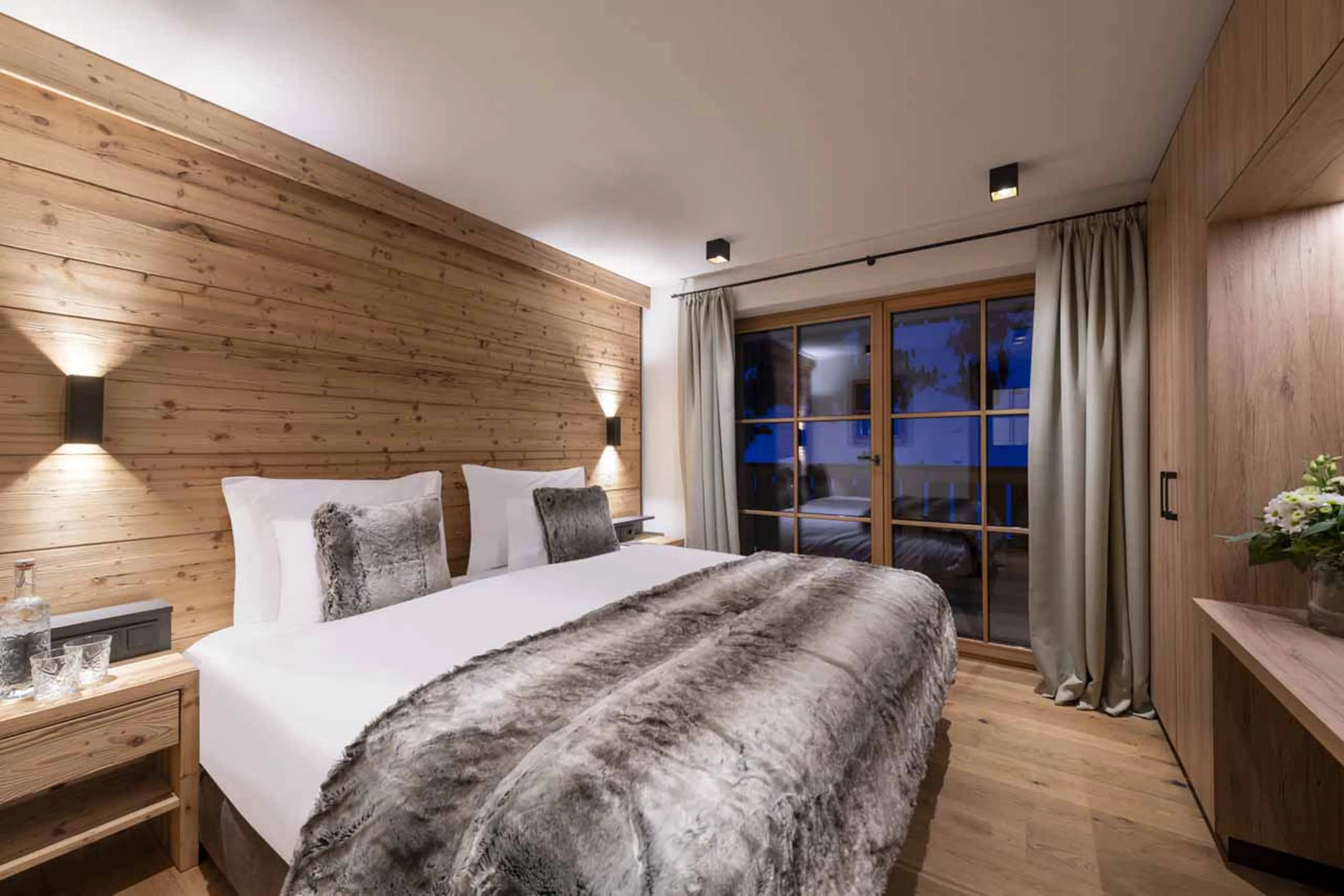 Bedroom two at Apartment Brunnenhof in Lech