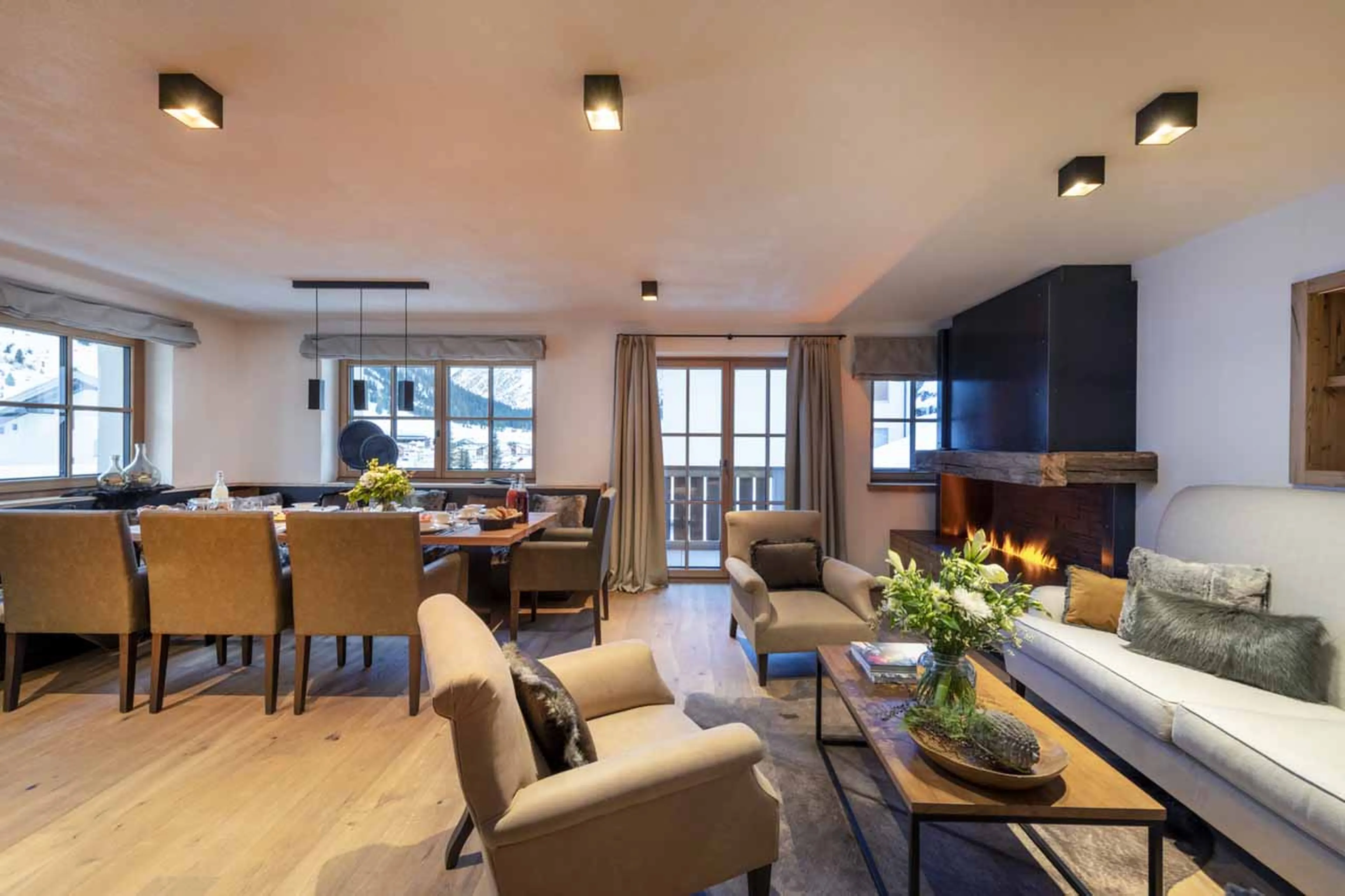 Balcony access at Apartment Brunnenhof in Lech