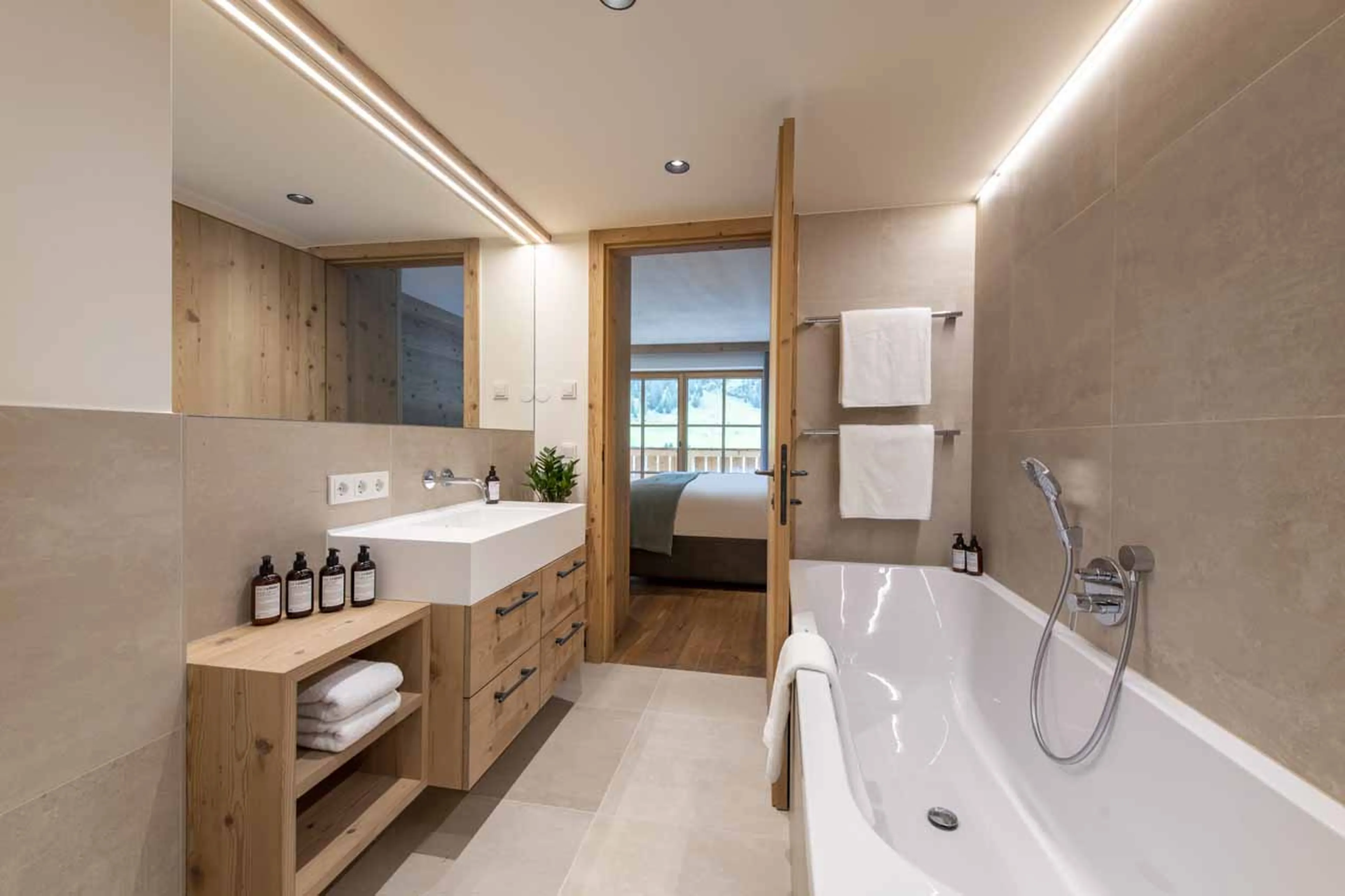 Bathroom one at Apartment Brunnenhof 5 in Lech