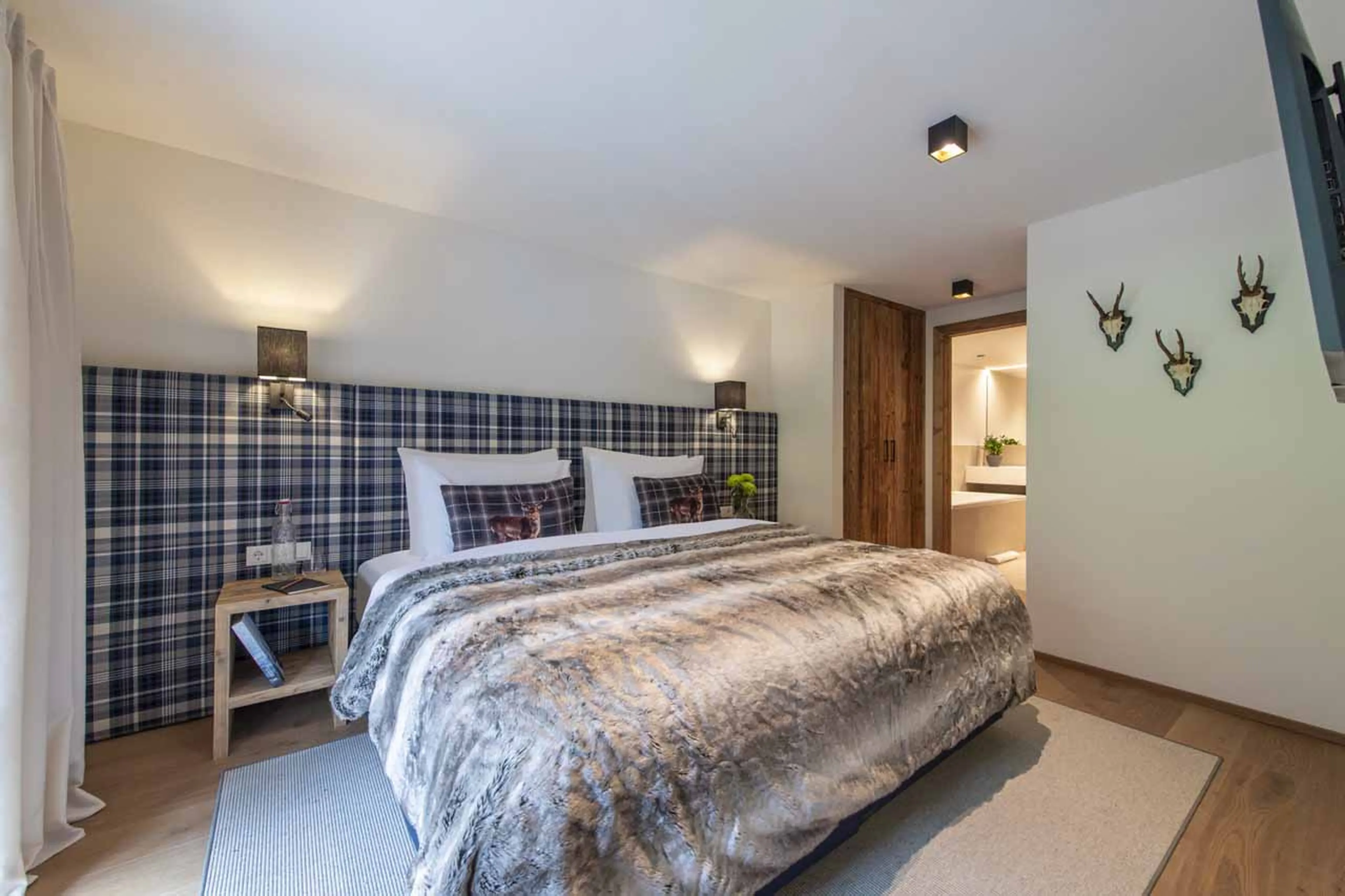 Bedroom one at Apartment Brunnenhof 6 in Lech