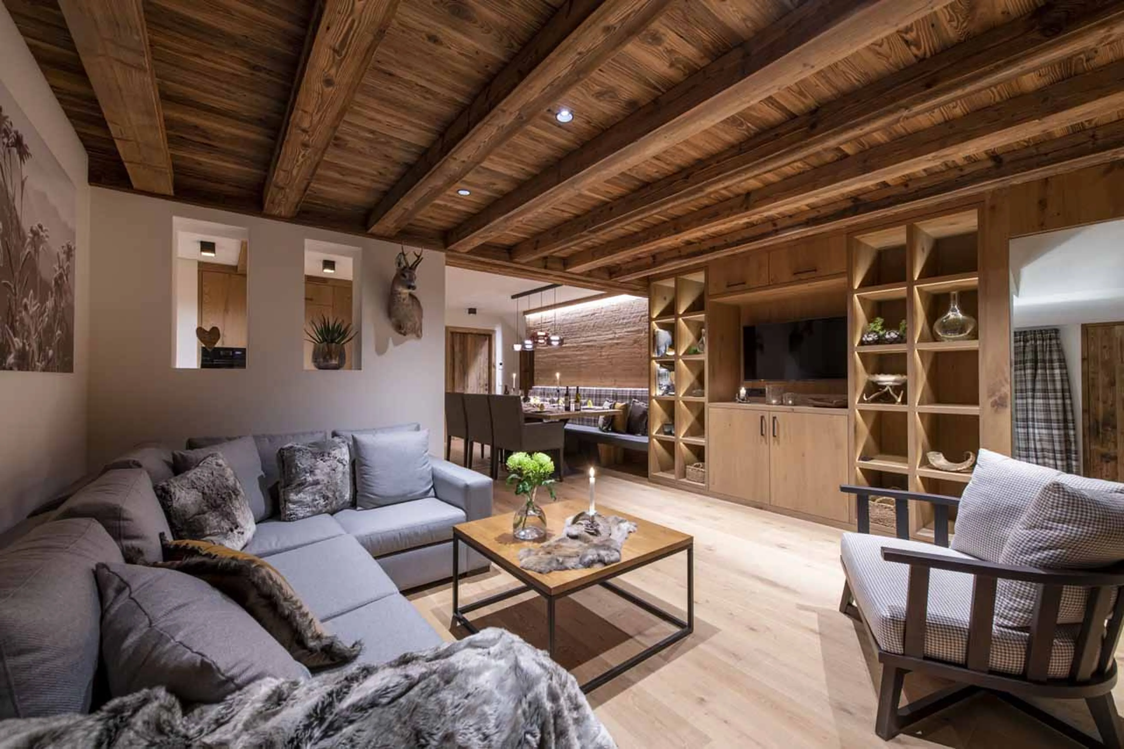 Living area at Apartment Brunnenhof 6 in Lech