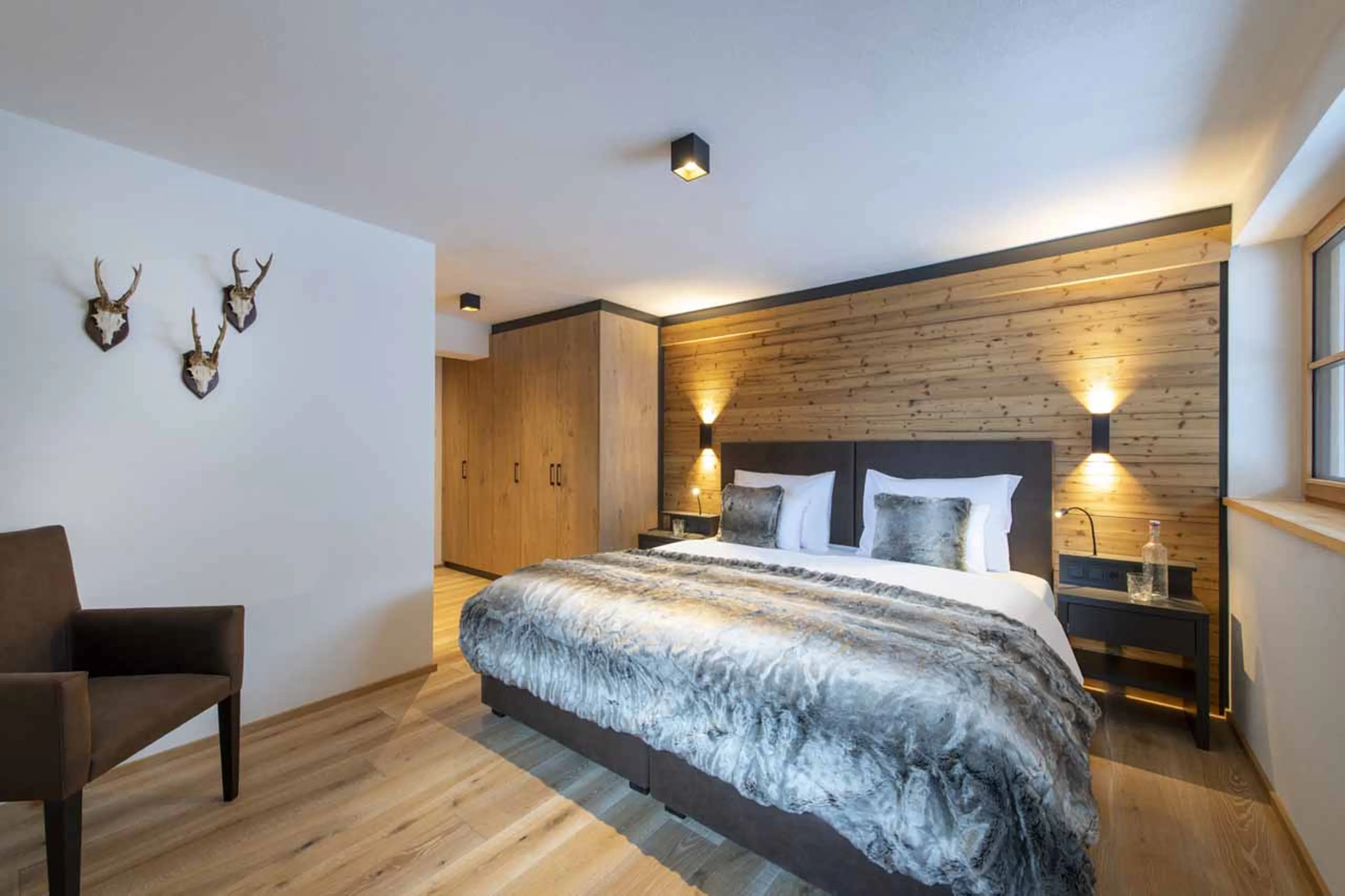 Bedroom two at  Apartment Brunnenhof 7 in Lech