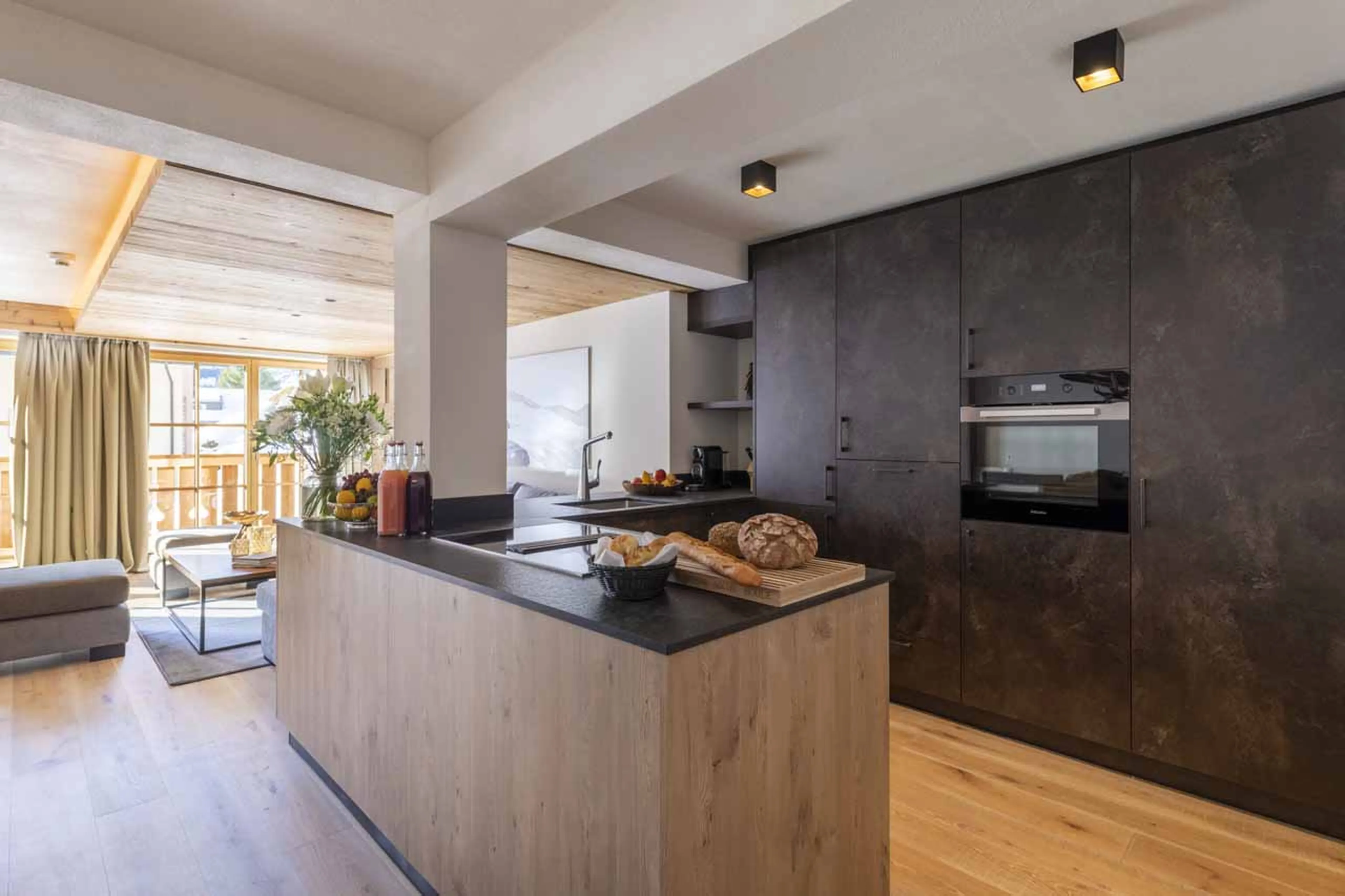 Kitchen at  Apartment Brunnenhof 7 in Lech