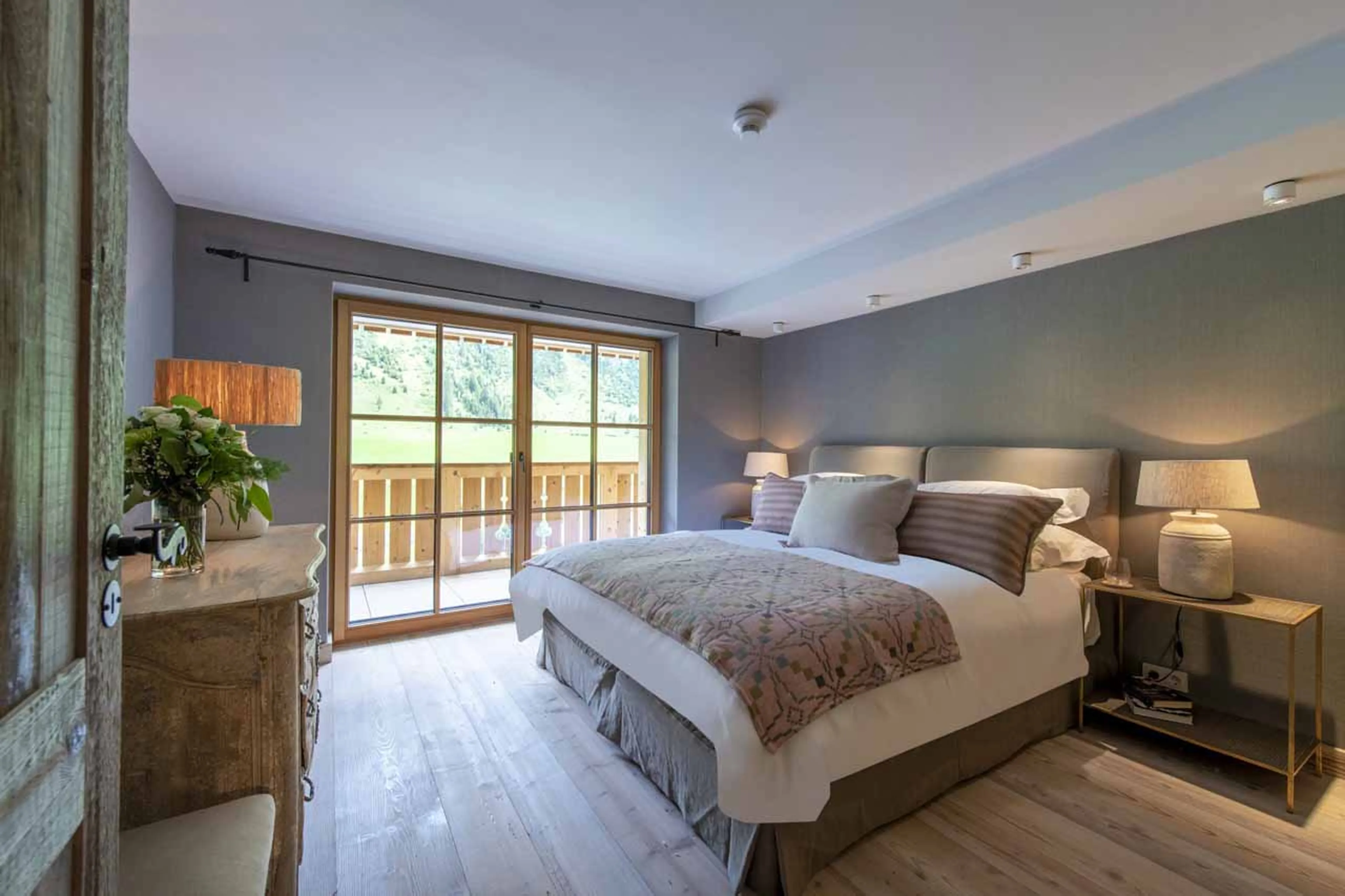 Bedroom two at Apartment Brunnenhof 8 in Lech