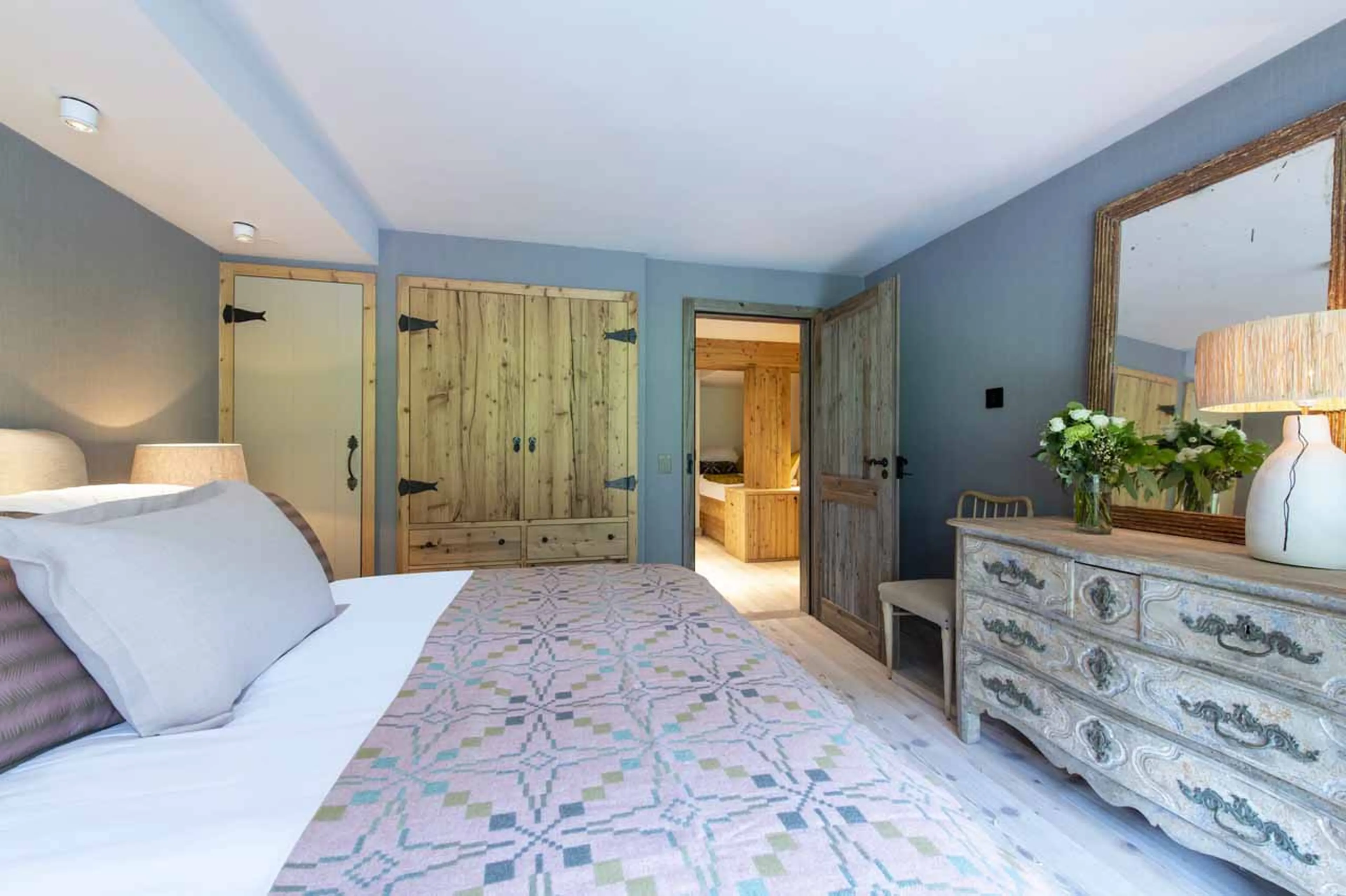 Bedroom two at Apartment Brunnenhof 8 in Lech