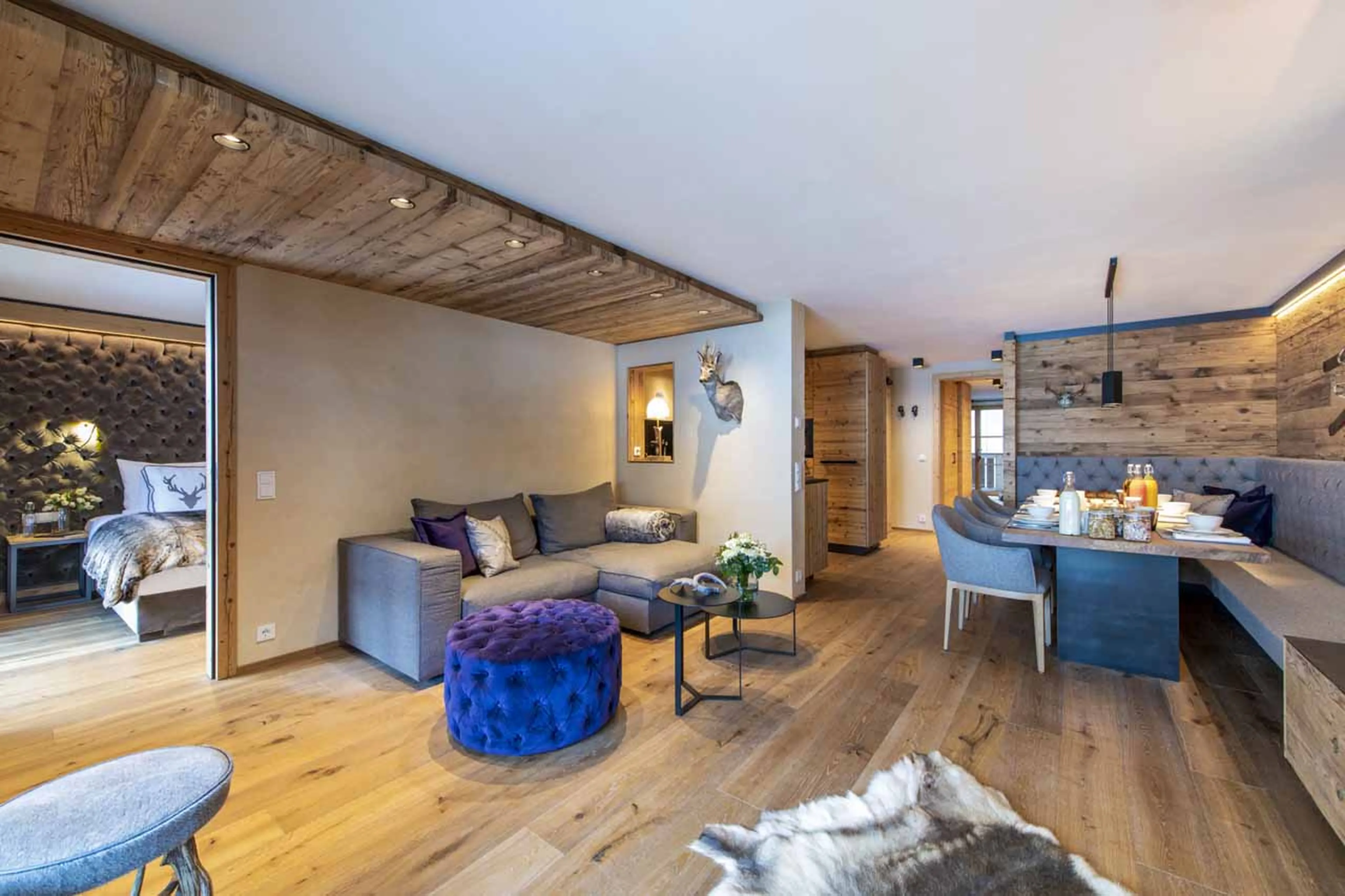 Living room at Apartment Brunnenhof 9 in Lech