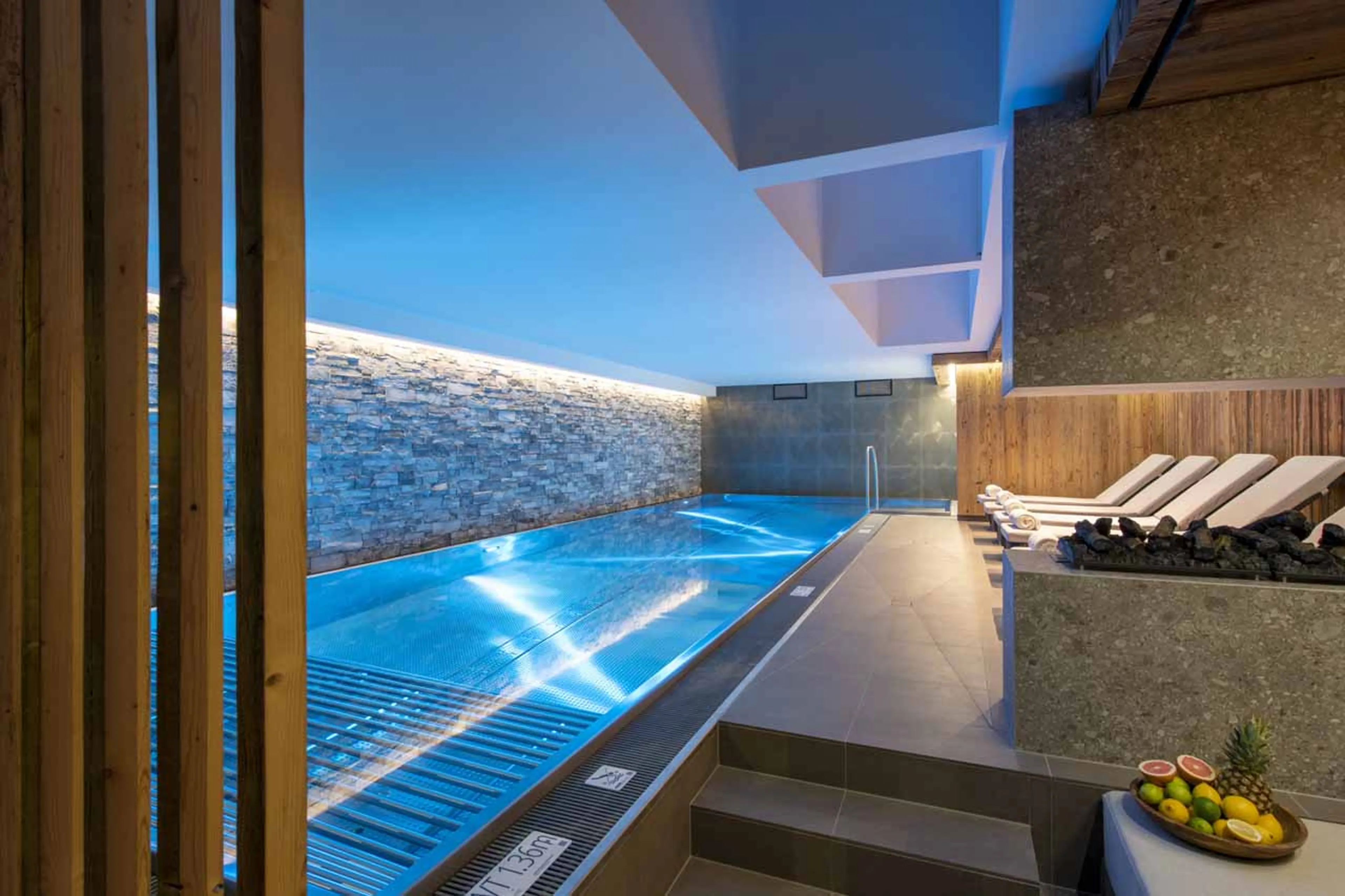 Loungers in spa at Apartment Brunnenhof in Lech