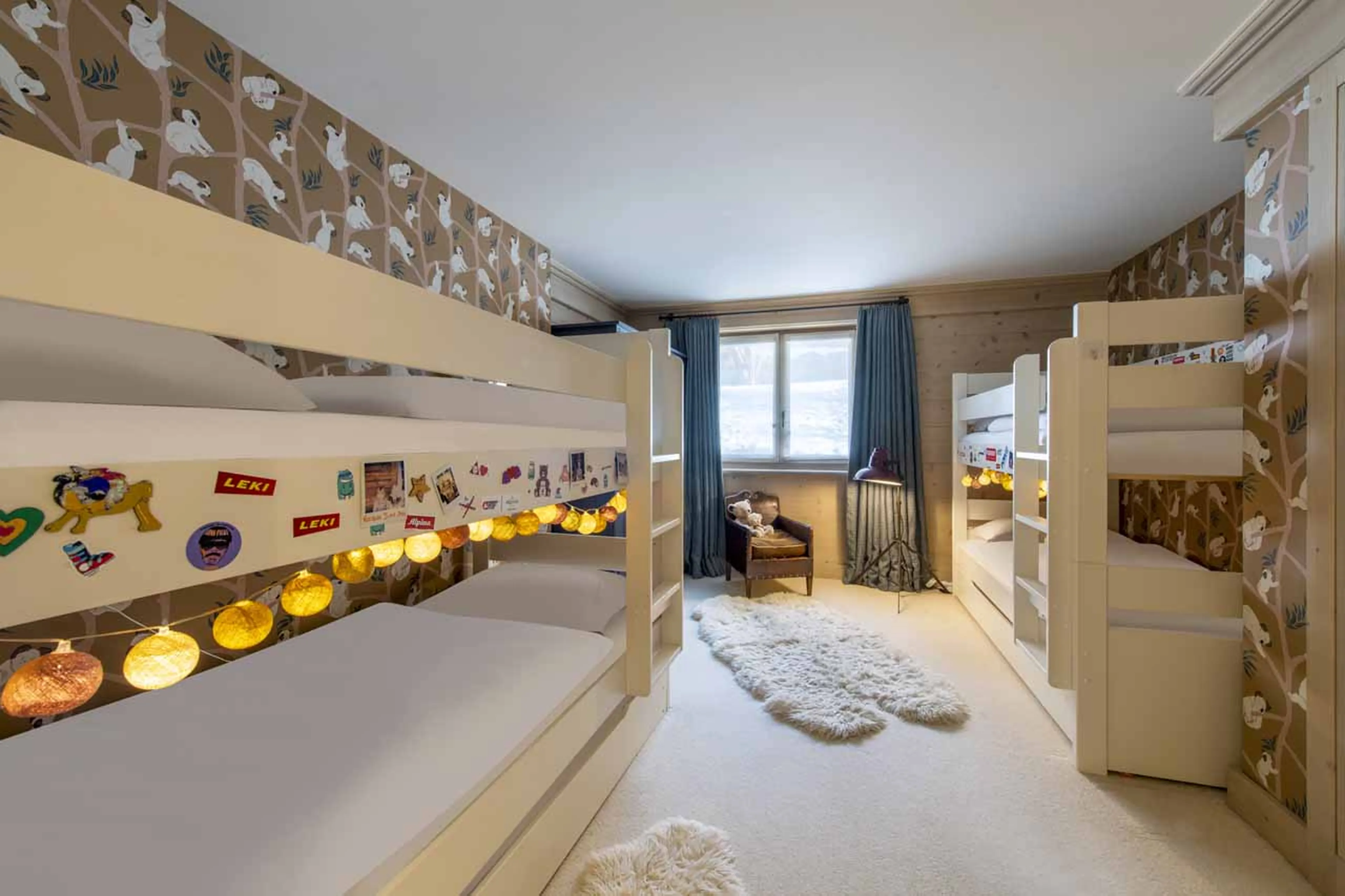 Bunk bedroom at Apartment Cantarella in Verbier
