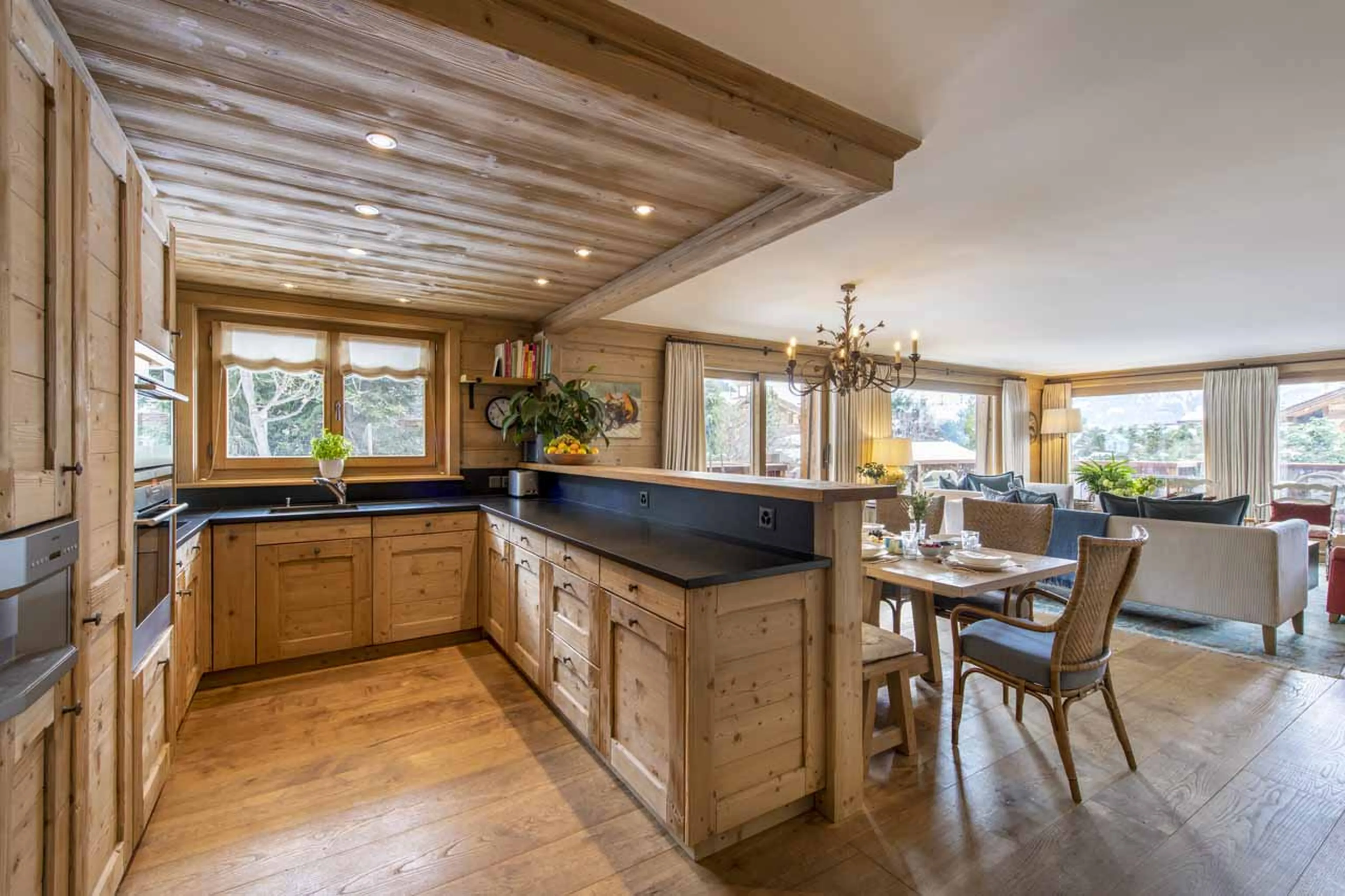 Kitchen at Apartment Cantarella in Verbier