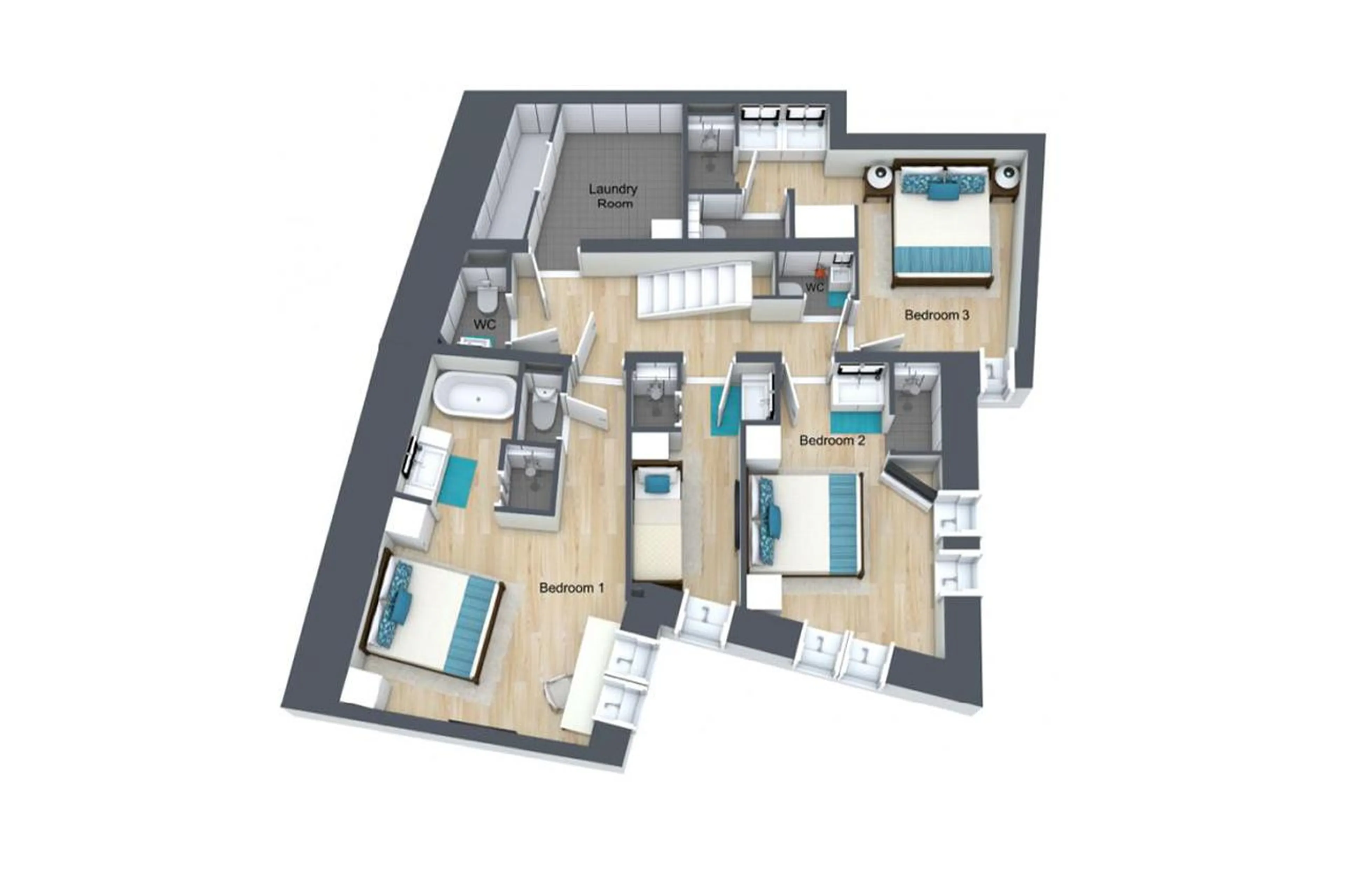 Level 1 floor plan of Apartment Ceres in Val d'Isere