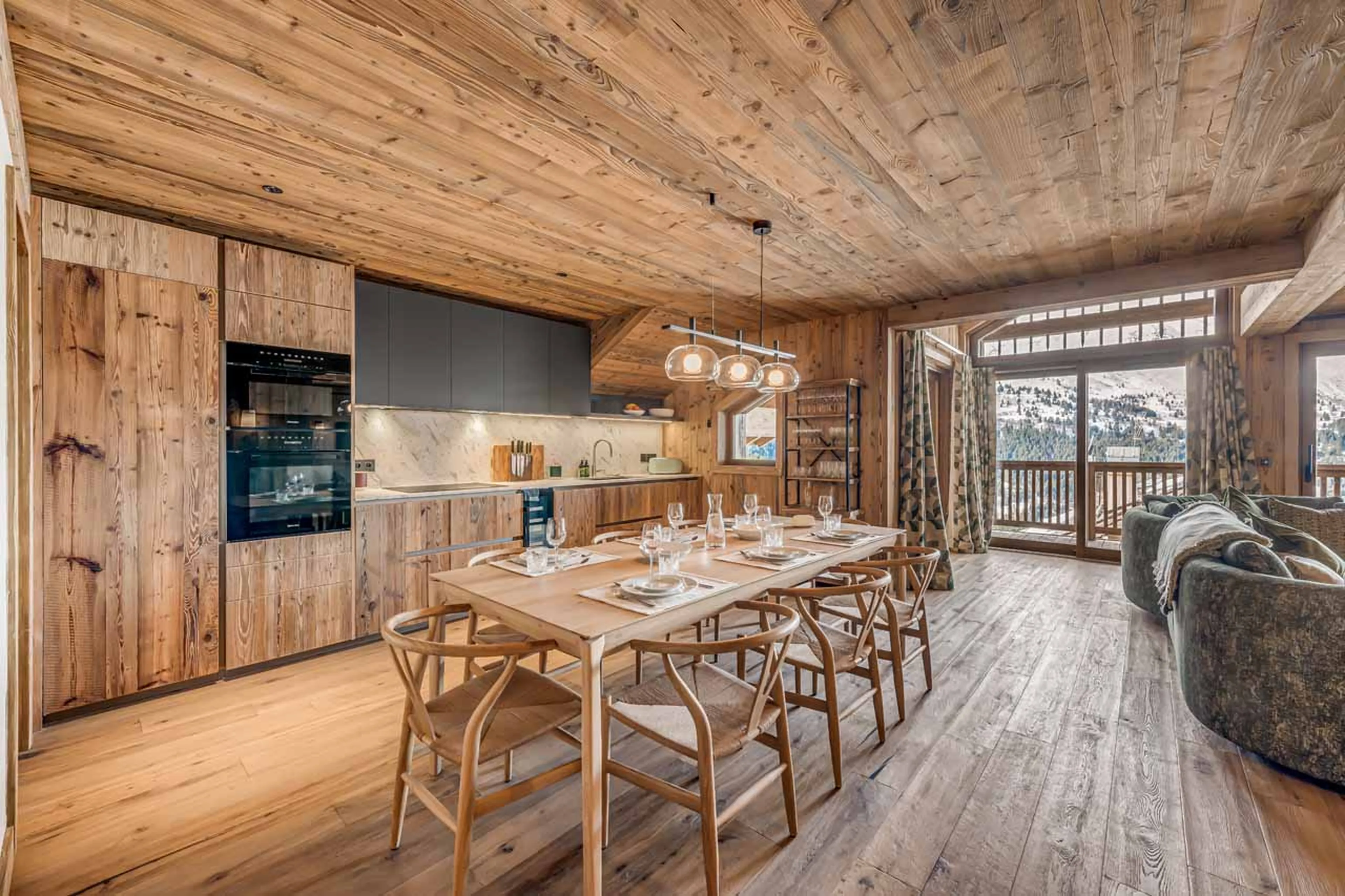 Kitchen at Apartment Champlain in Meribel