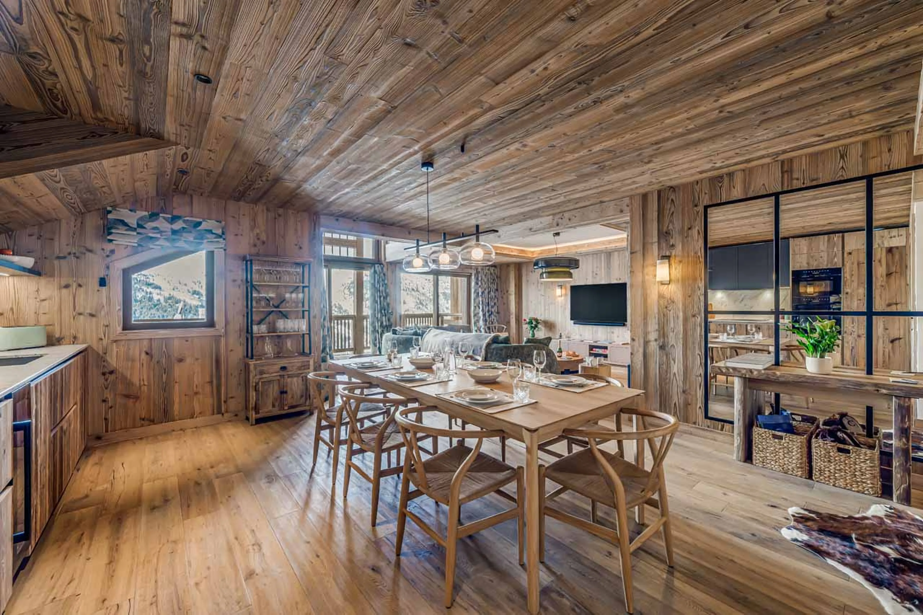 Dining area at Apartment Champlain in Meribel