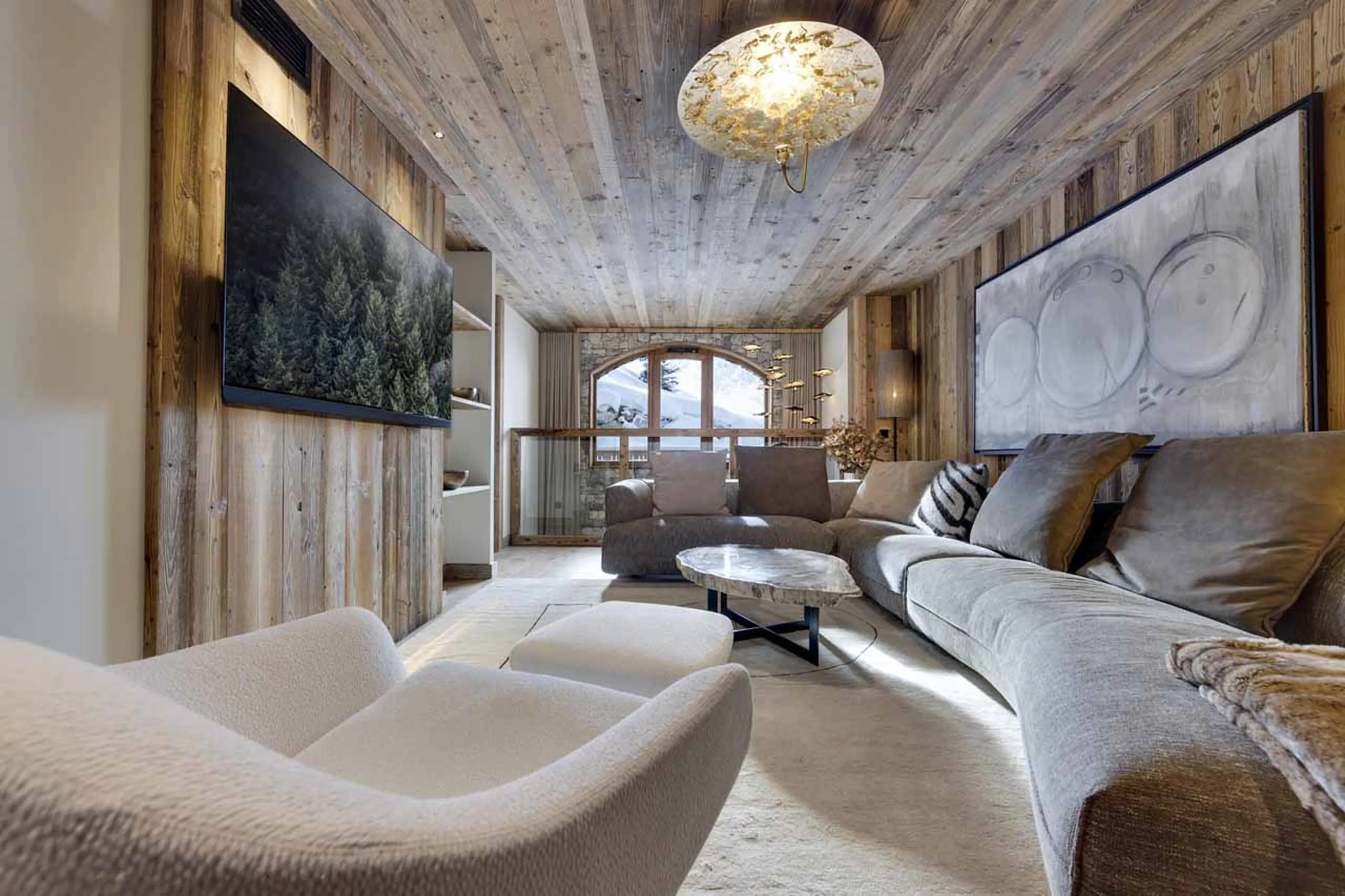 Living area at Apartment Chardon 101 in Val d'Isere