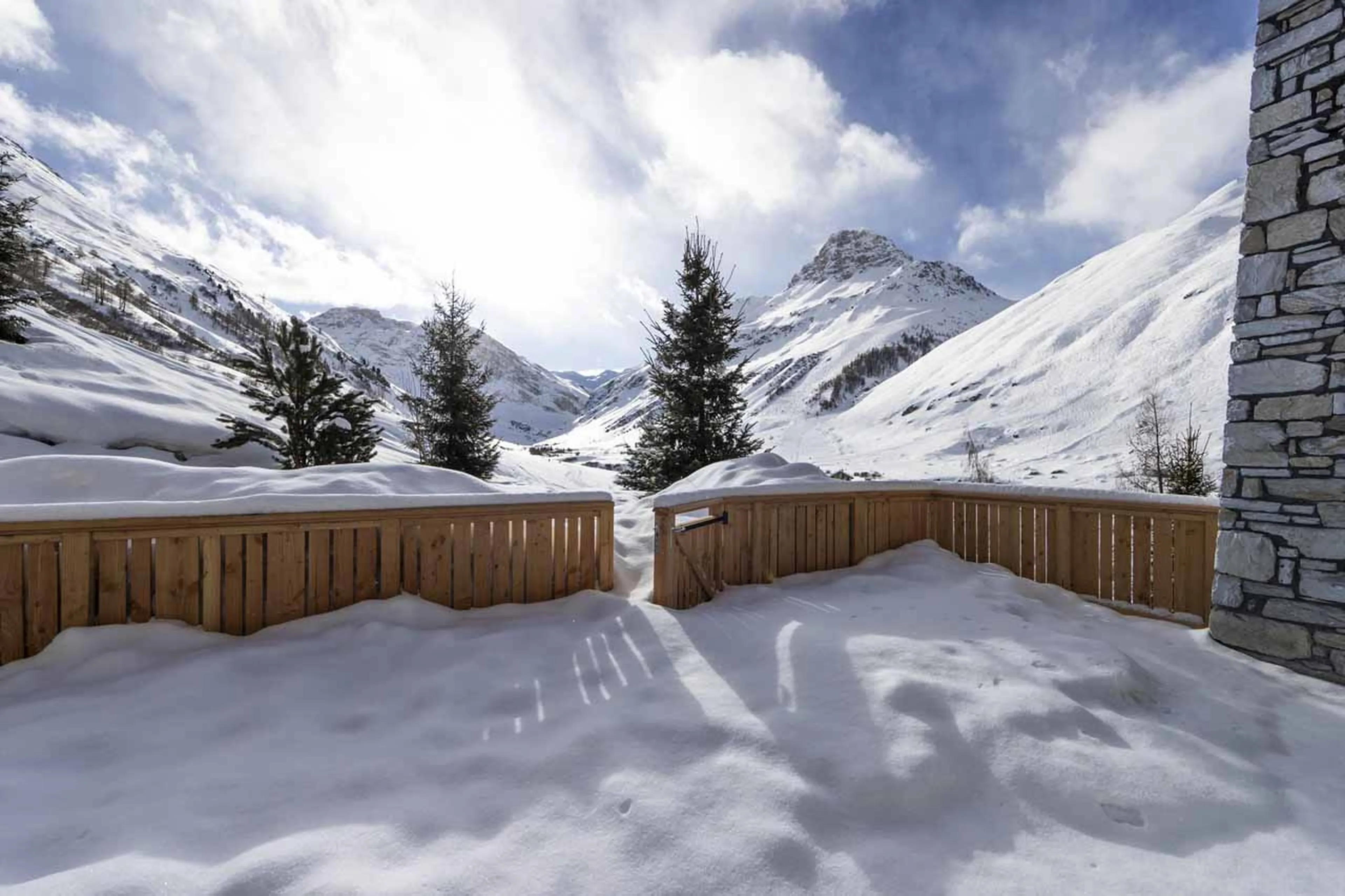 Balcony at Apartment Chardon 102 in Val d'Isere