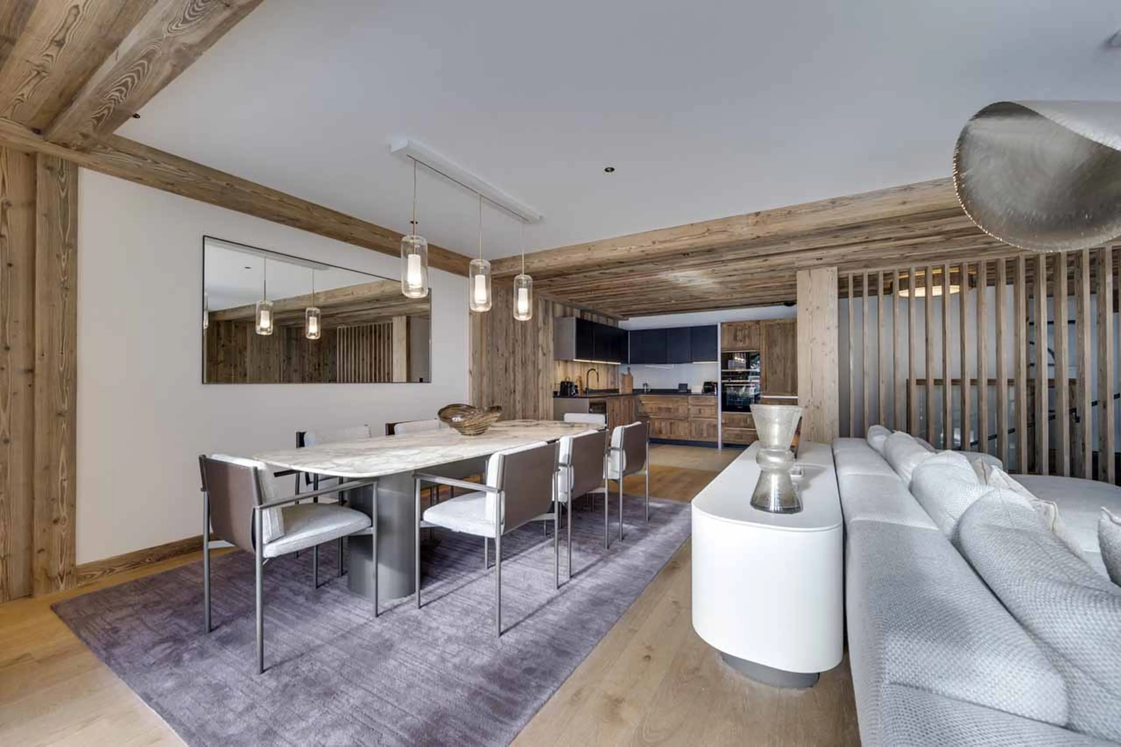 Dining area at Apartment Chardon 102 in Val d'Isere