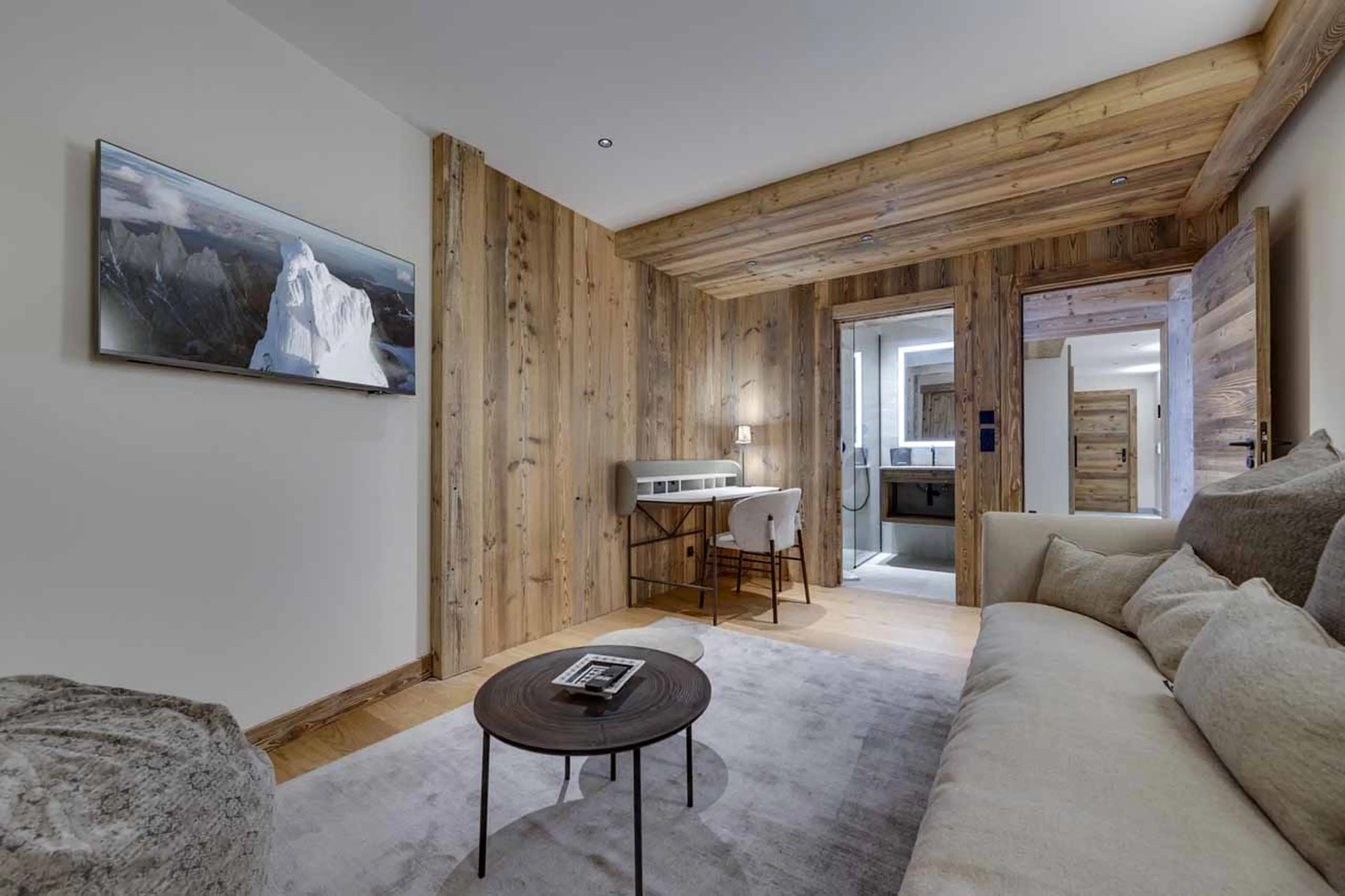 TV room at Apartment Chardon 102 in Val d'Isere