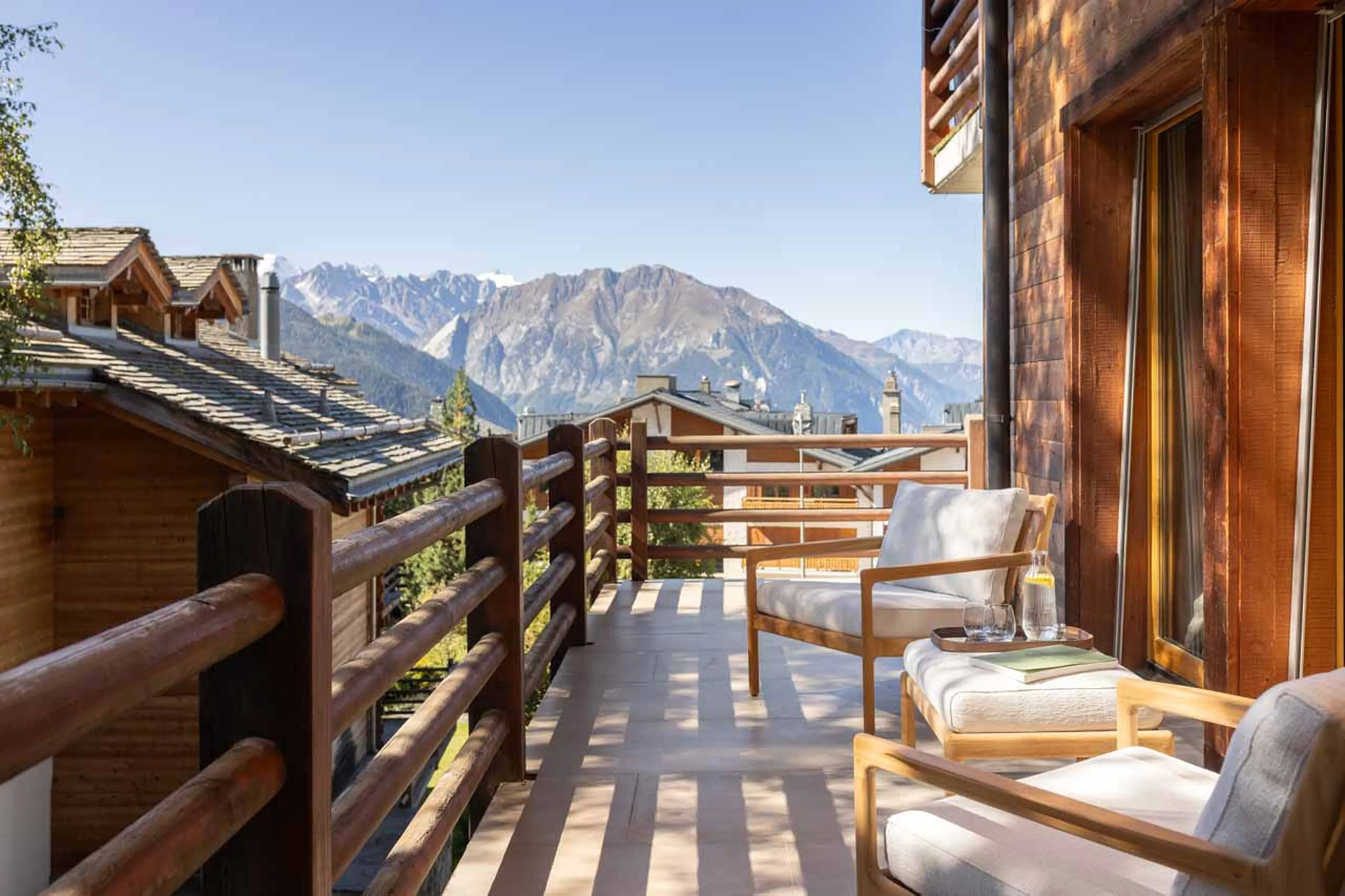 Balcony at Apartment Corbettaz in Verbier