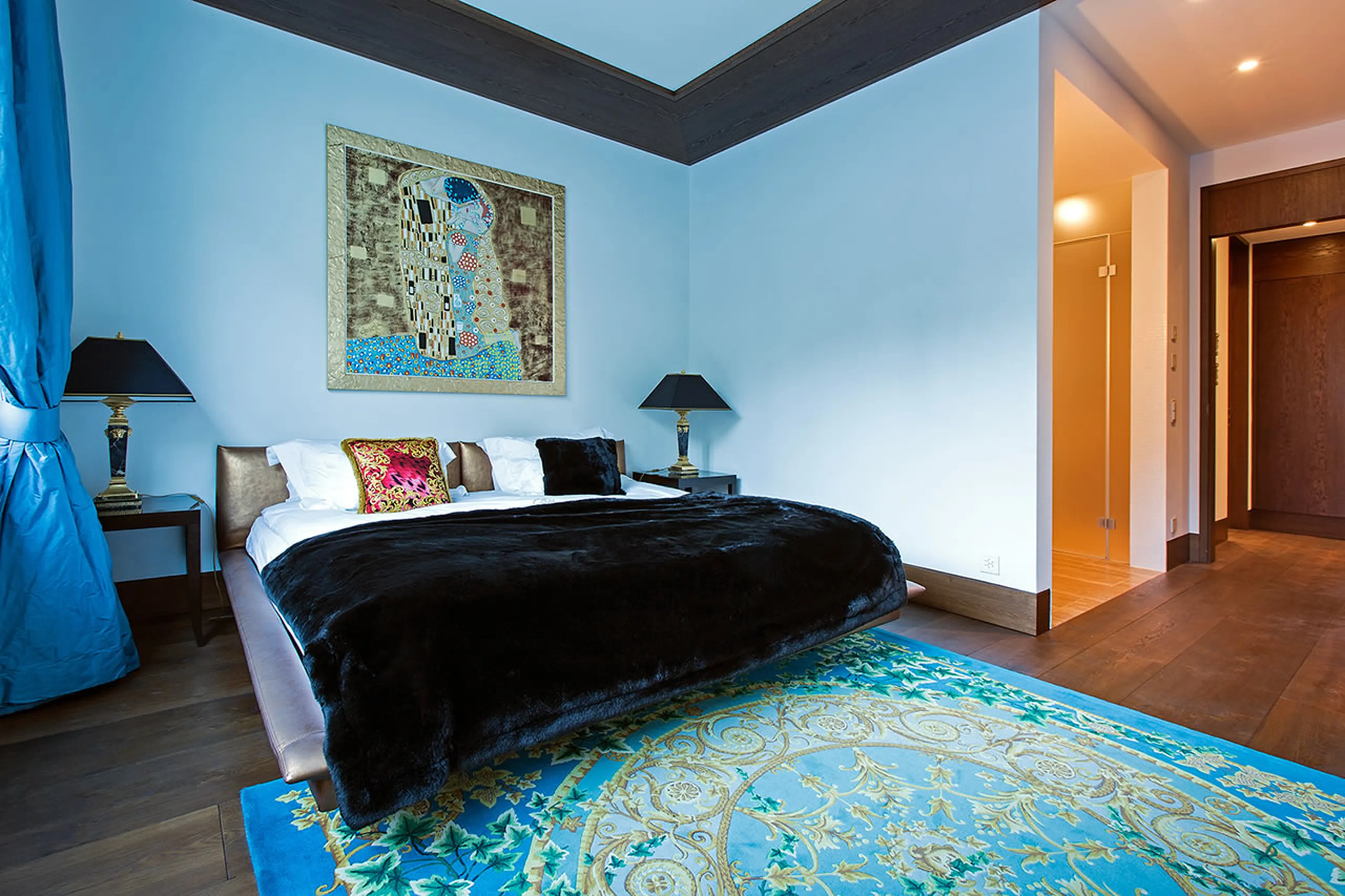 Third double bedroom of  Apartment Giuliani in St Moritz