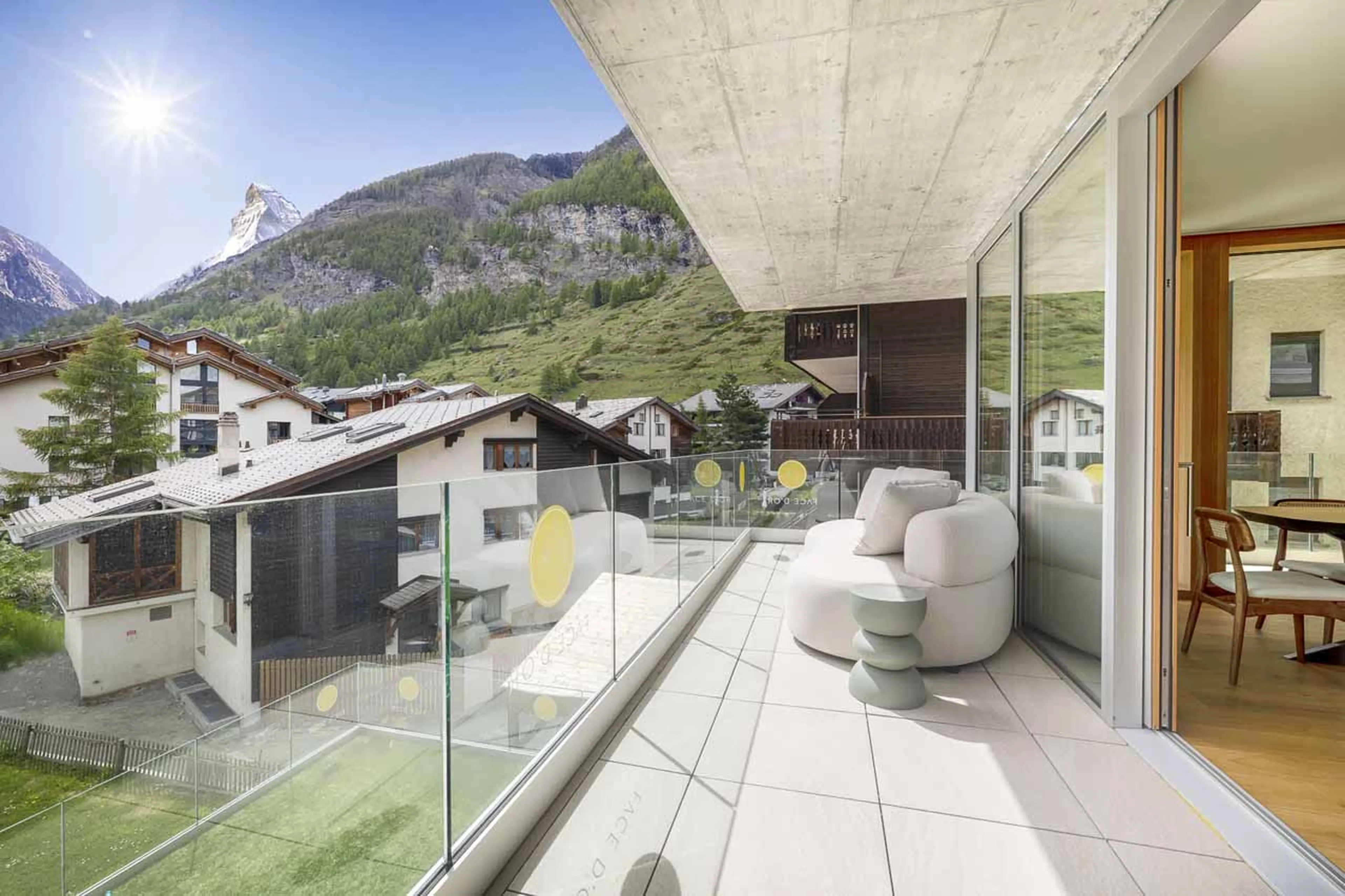 Balcony at Apartment Fix You in Zermatt