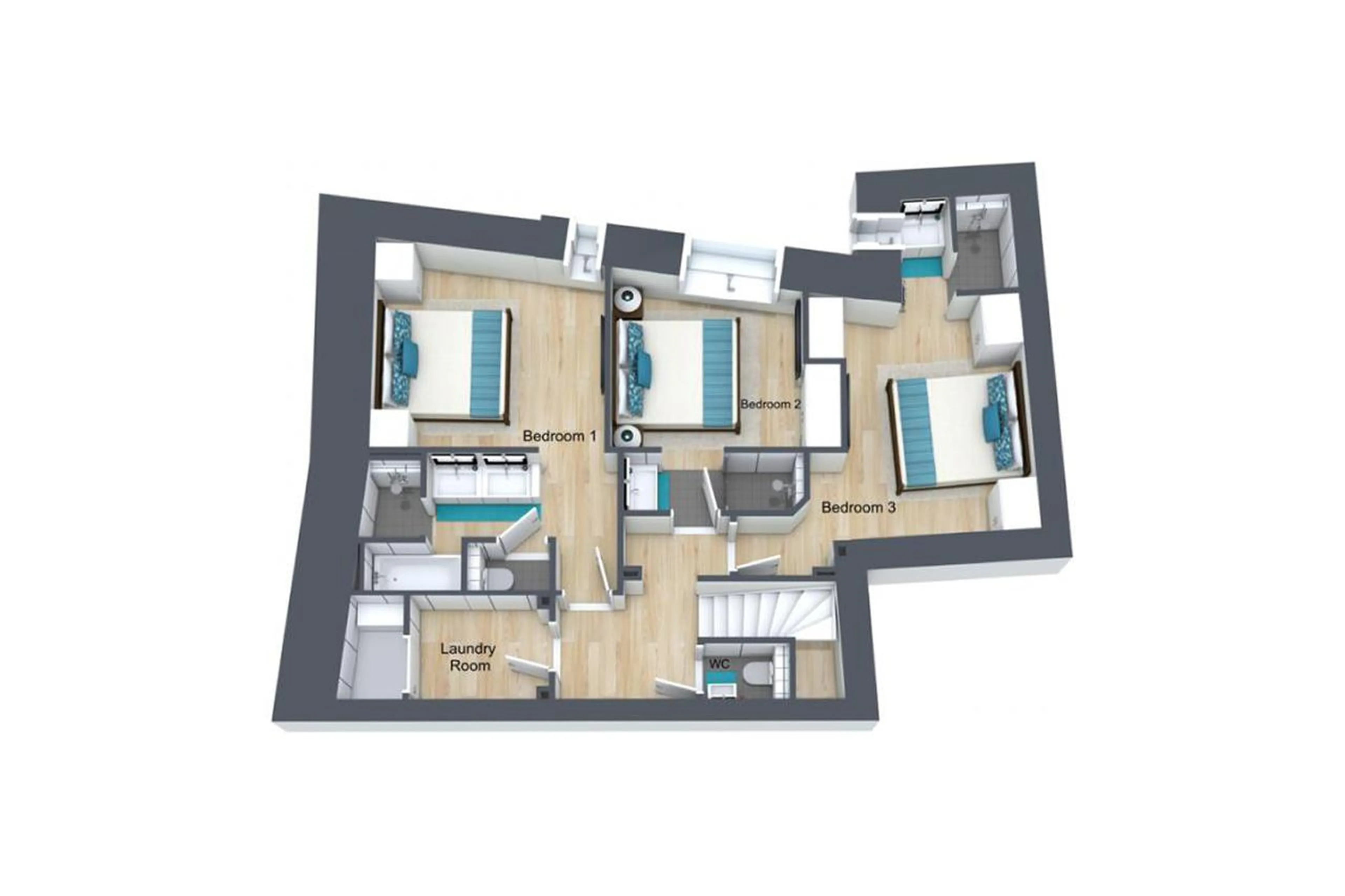 Level 1 floor plan of Apartment Flora in Val d'Isere