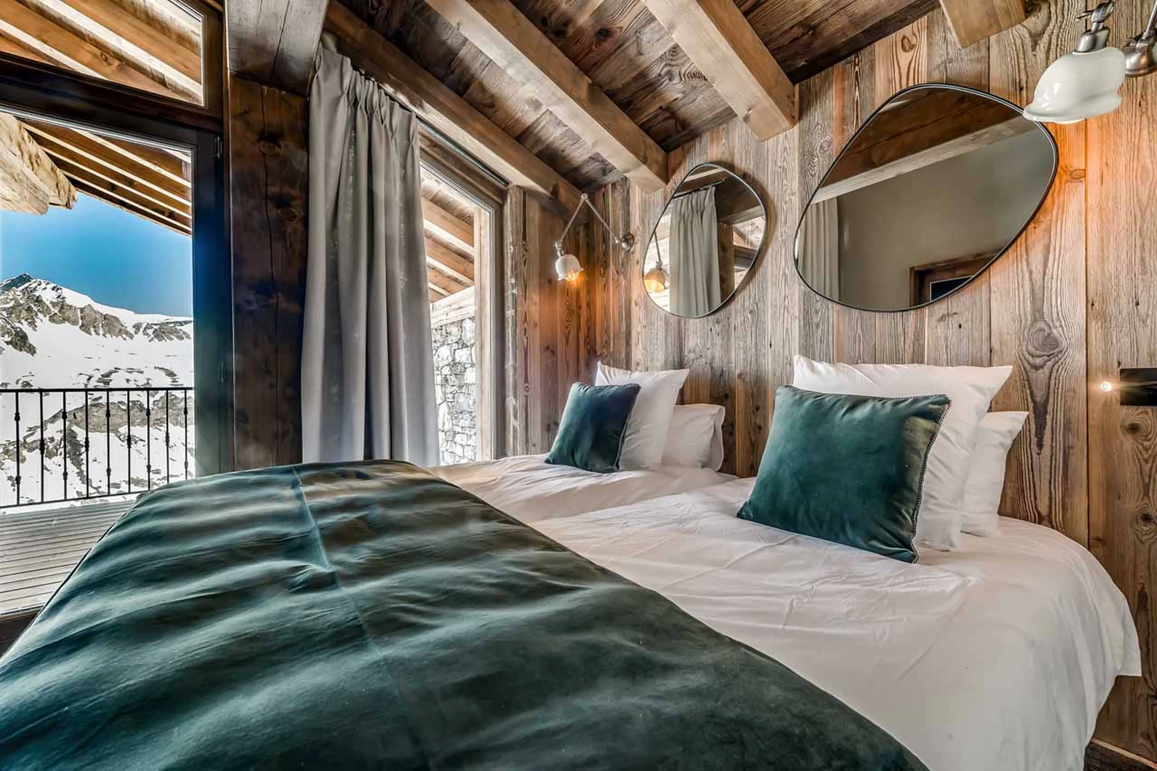 Bedroom three at Apartment Glacier in Val d'Isere
