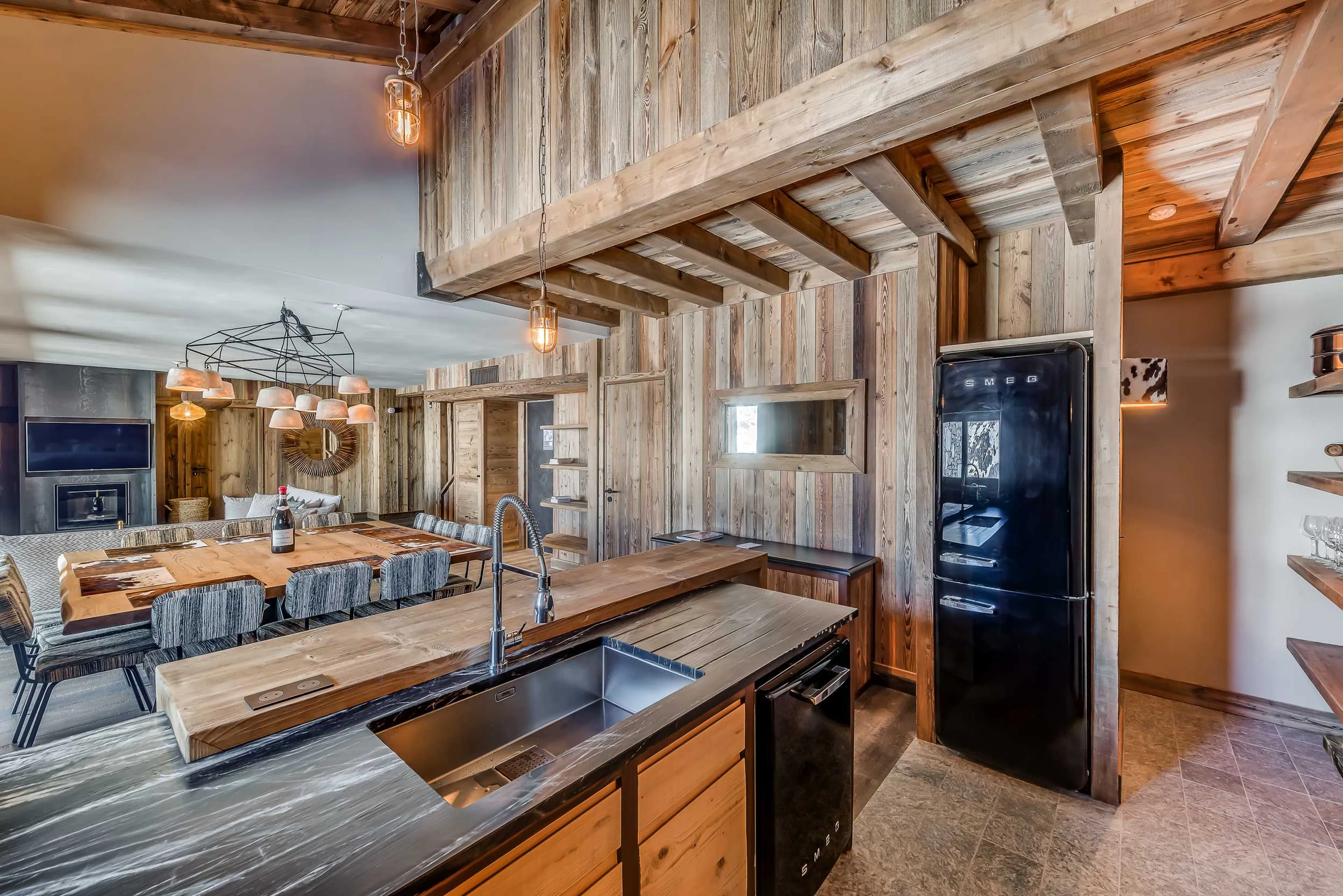 Kitchen at Apartment Glacier in Val d'Isere