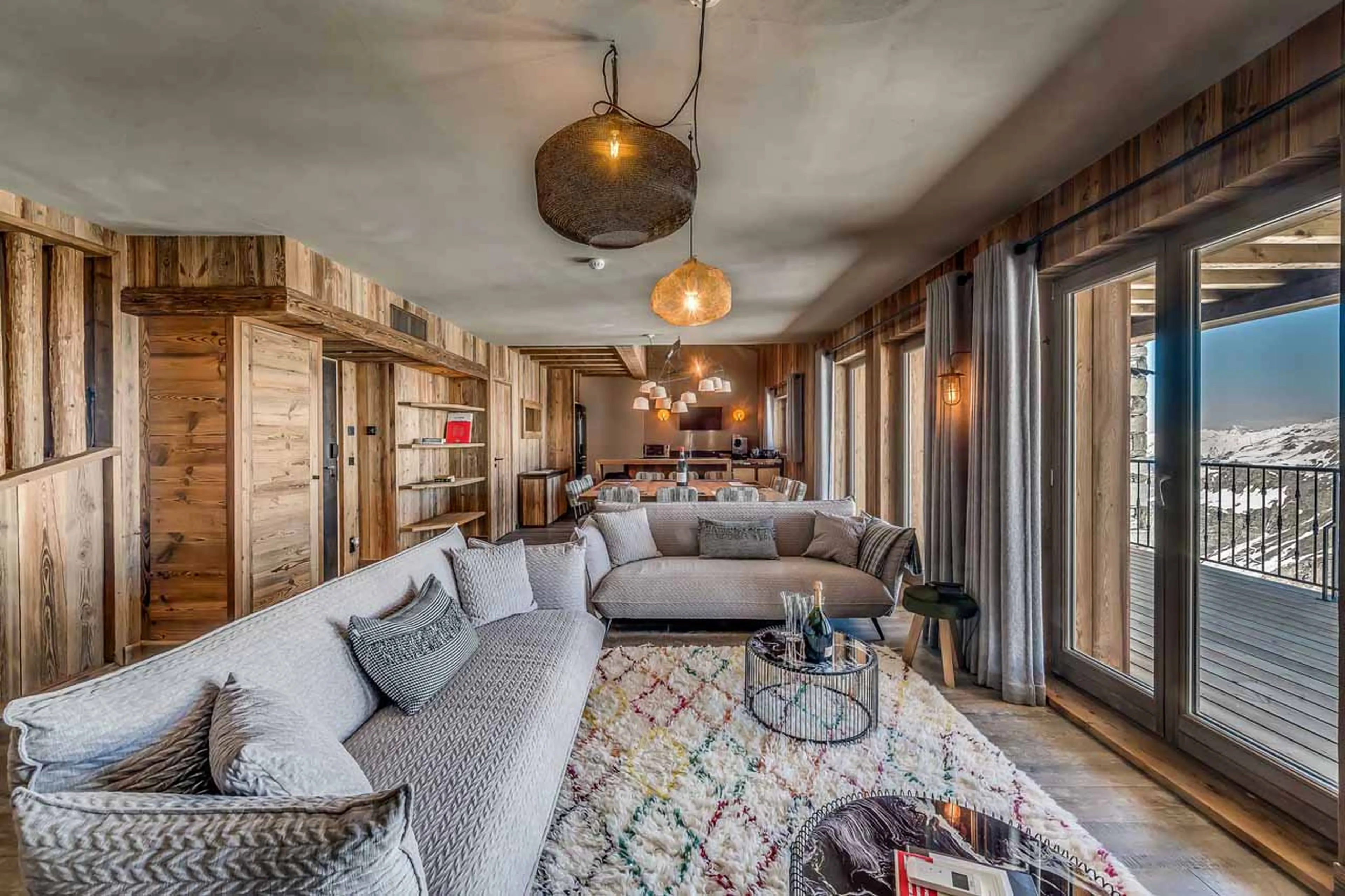 Living area at Apartment Glacier in Val d'Isere