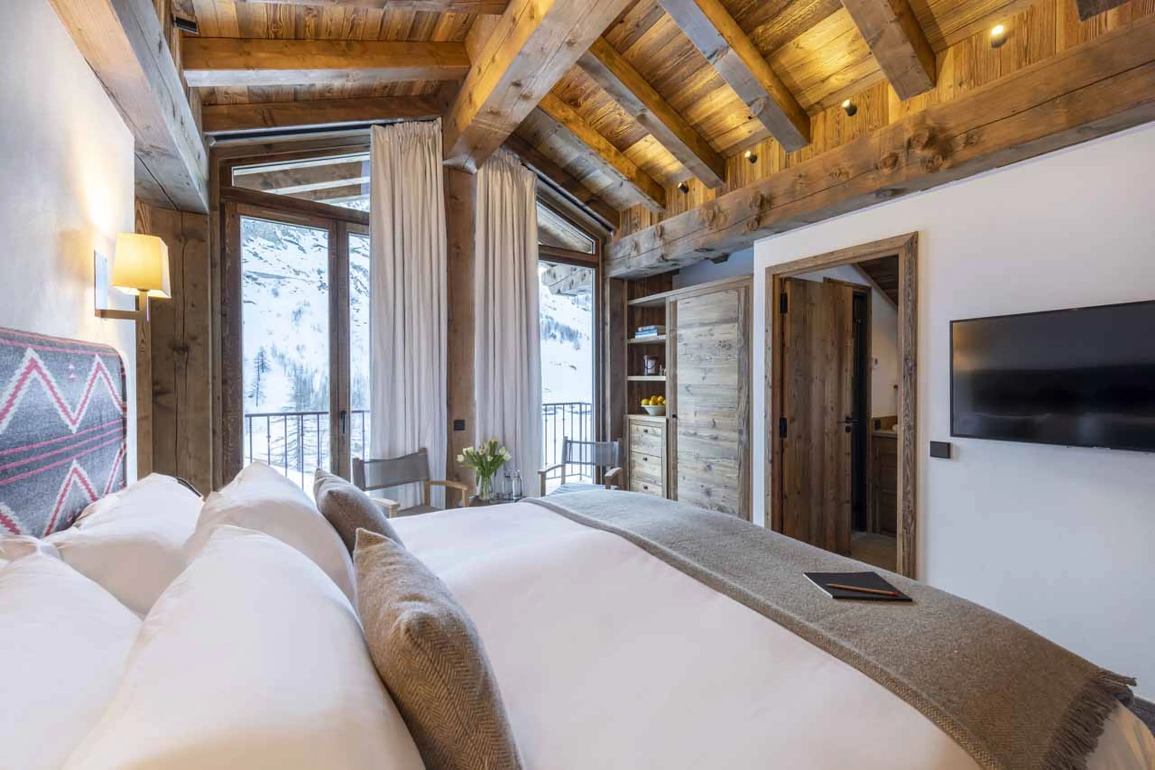Master bedroom terrace at Apartment Grand Pre 4 in Val d'Isere