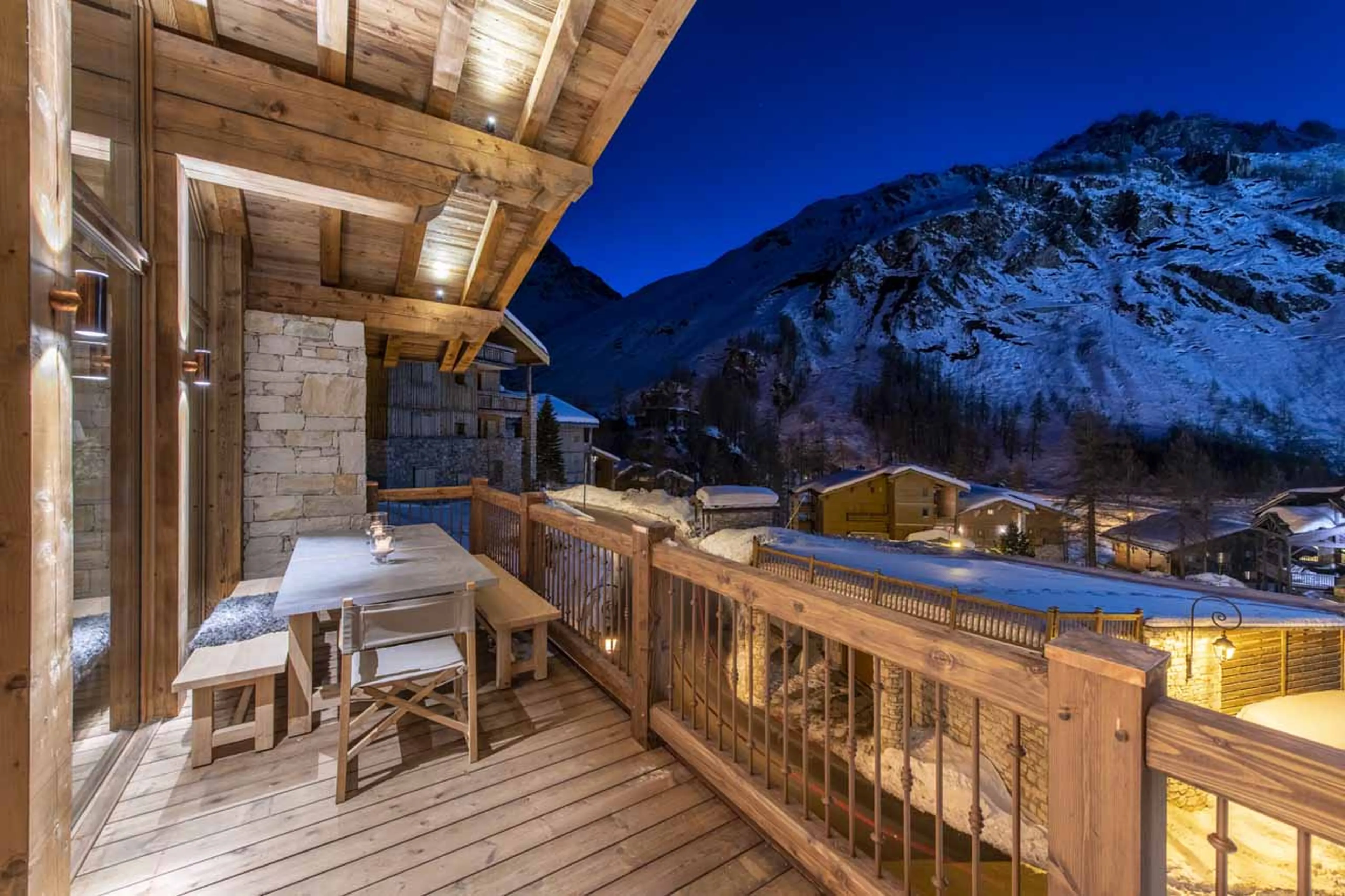 Balcony at Apartment Grand Pre 4 in Val d'Isere