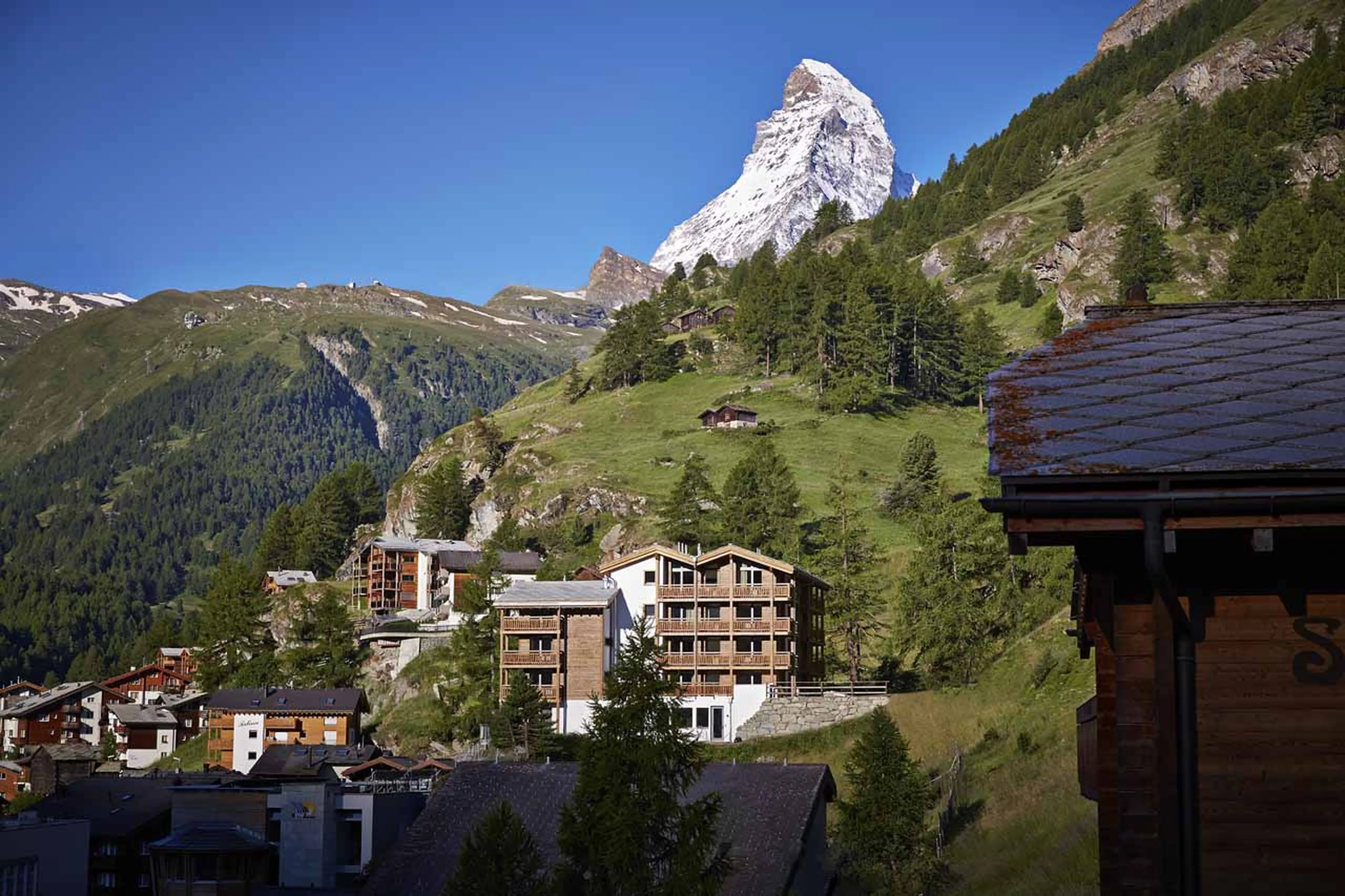 Exterior of Apartment Idyll in Zermatt with Matterhorn view