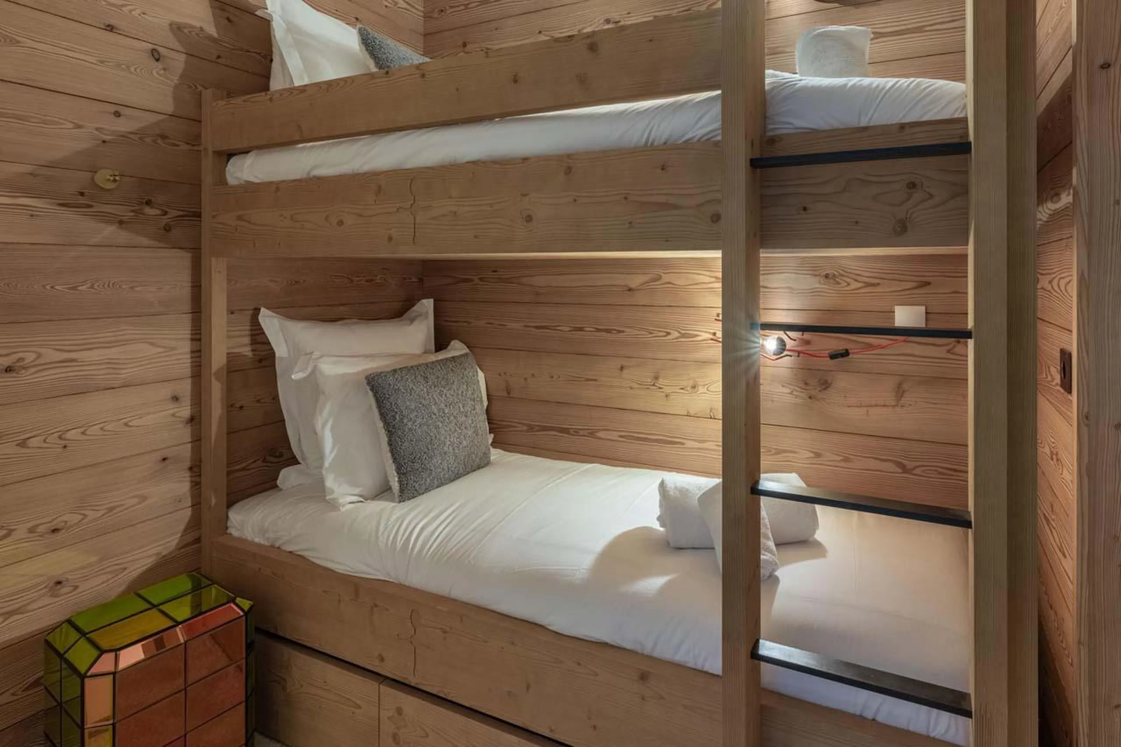 Corner area with bunk beds at Apartment Intresso in Courchevel 1850