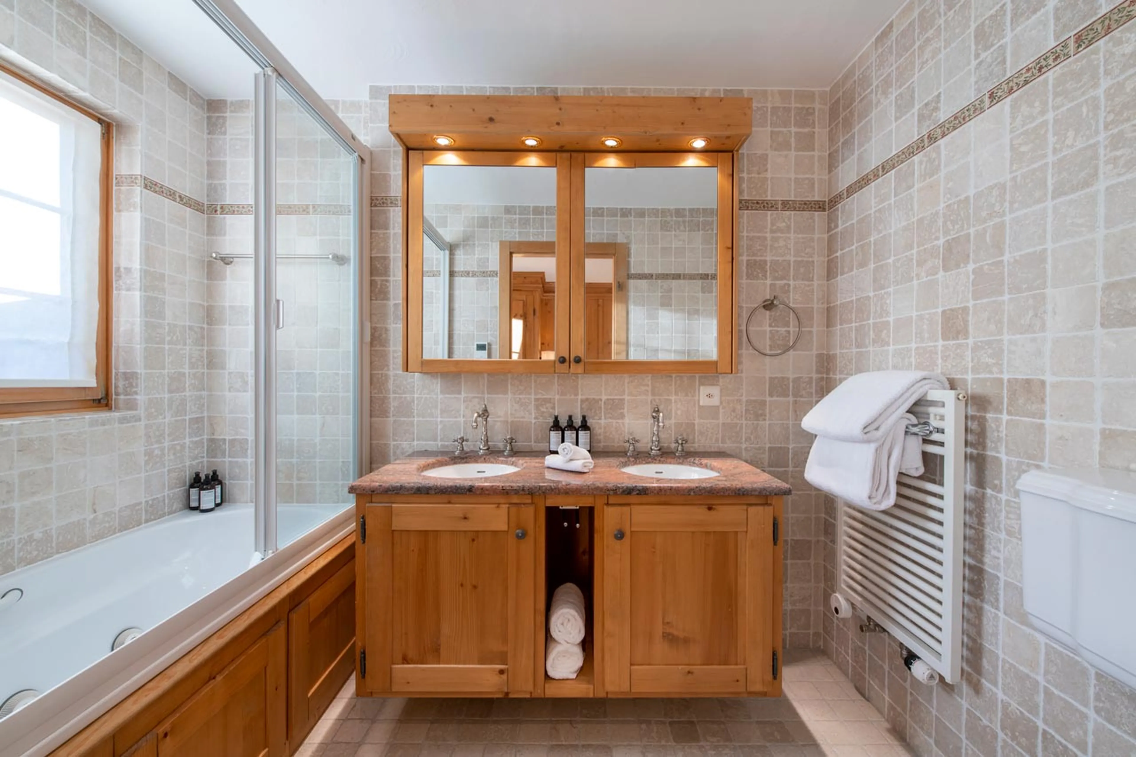 Bathroom one at Apartment Ivouette 011 in Verbier