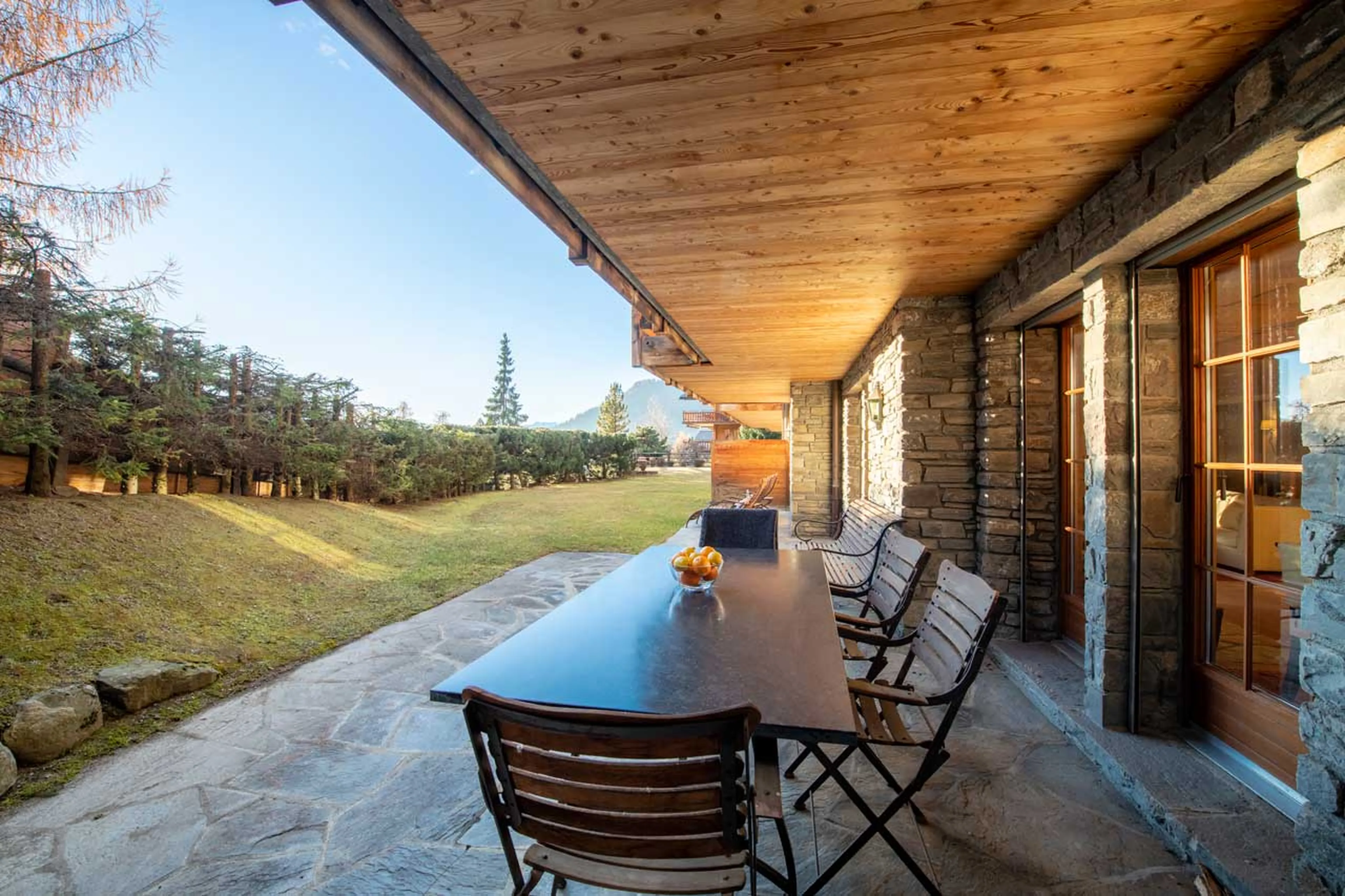 Patio at Apartment Ivouette 011 in Verbier