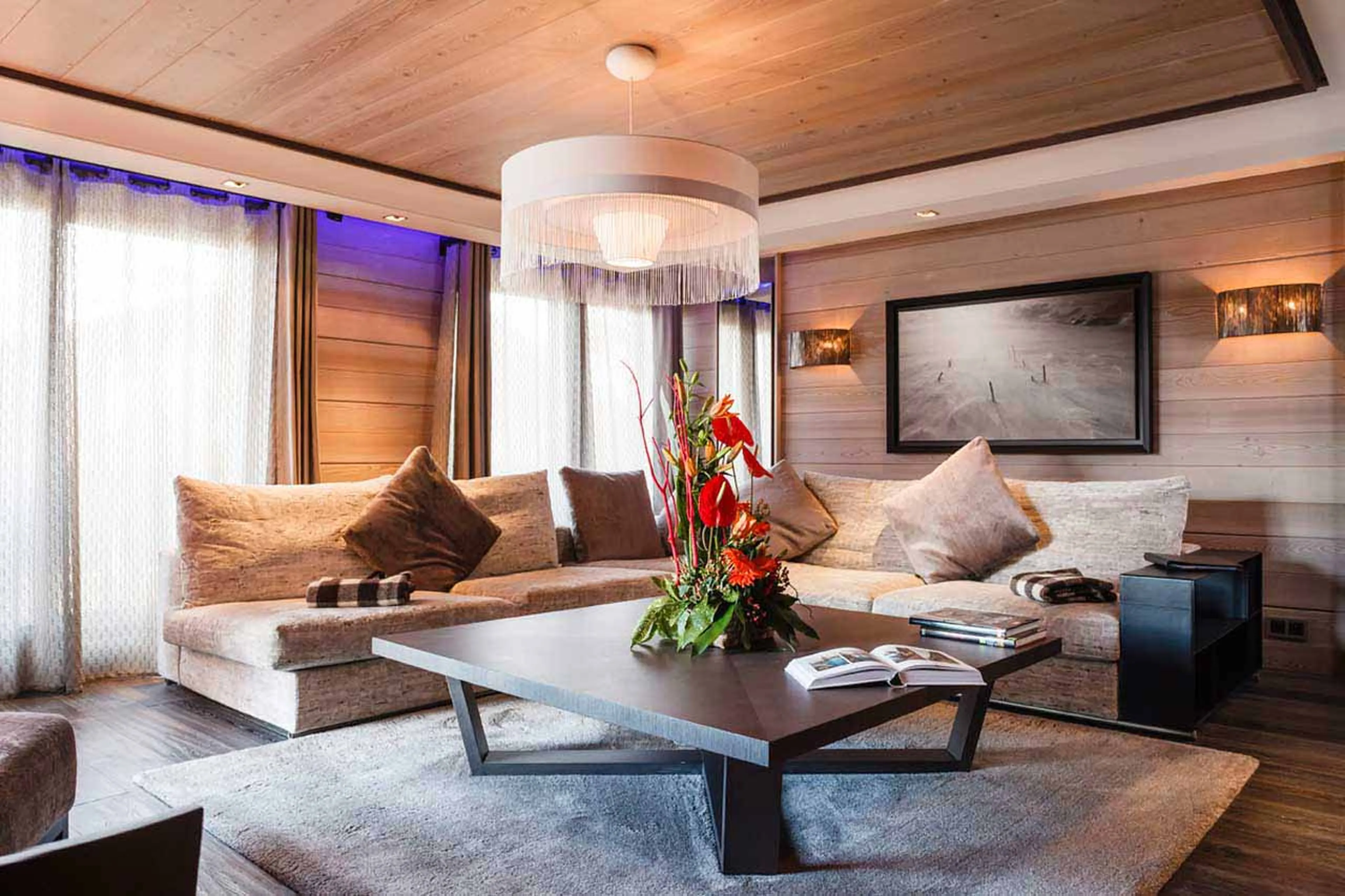 Living area at Apartment Jade in Courchevel 1850