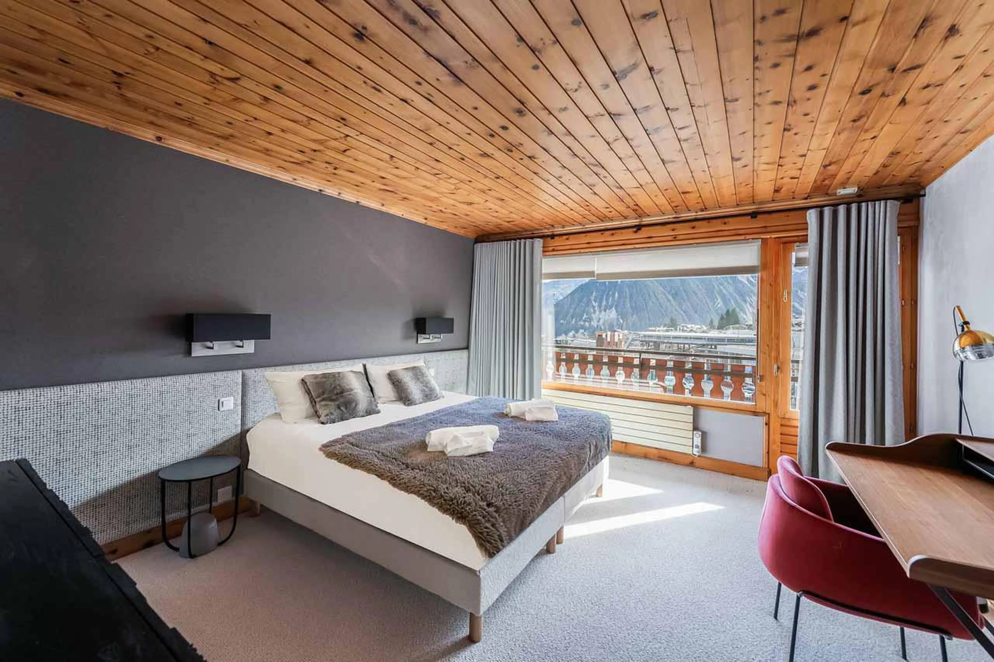 Bedroom one at Apartment Jean Blanc 3 in Courchevel 1850