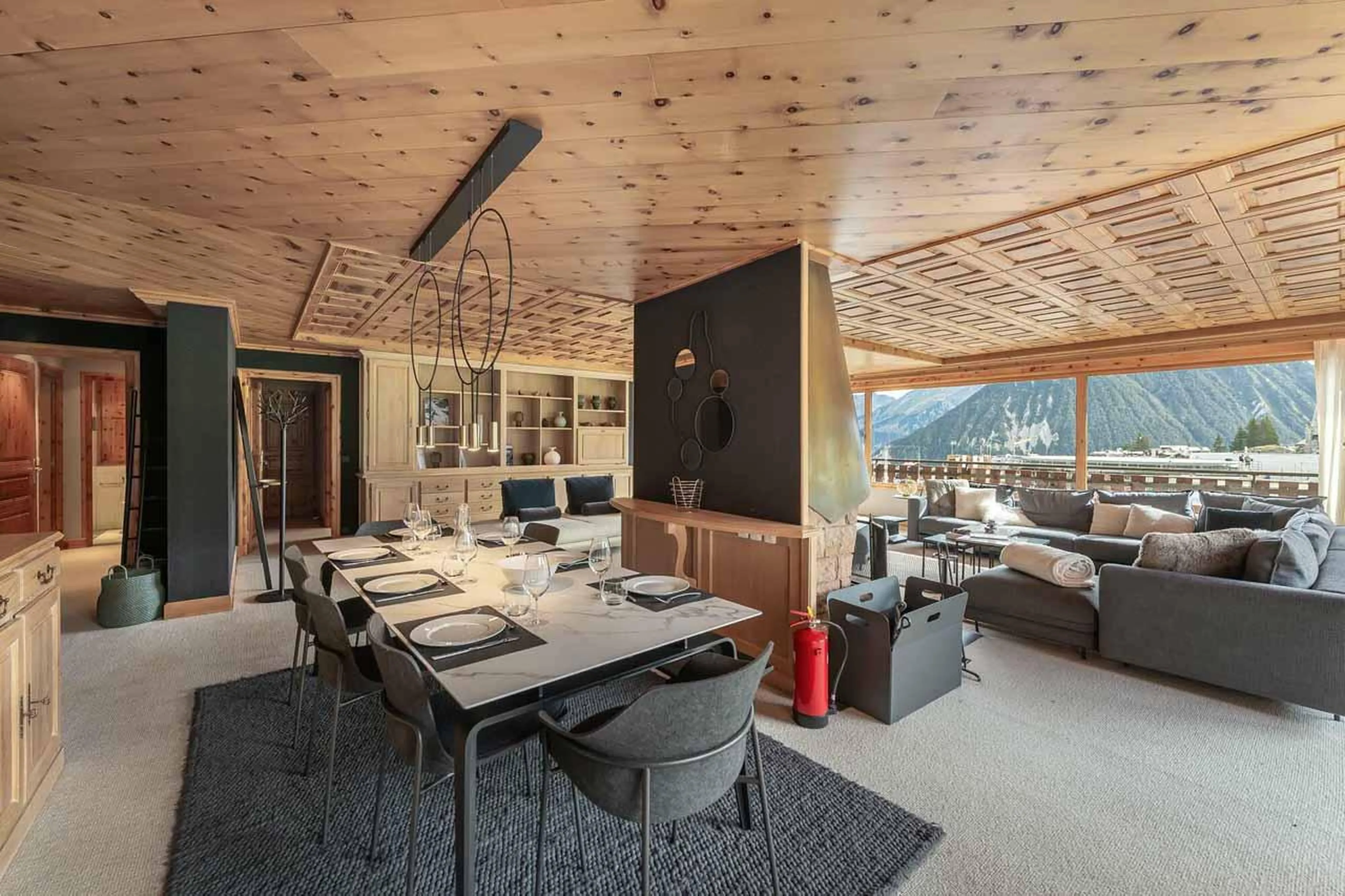 Spacious living area at Apartment Jean Blanc 3 in Courchevel 1850