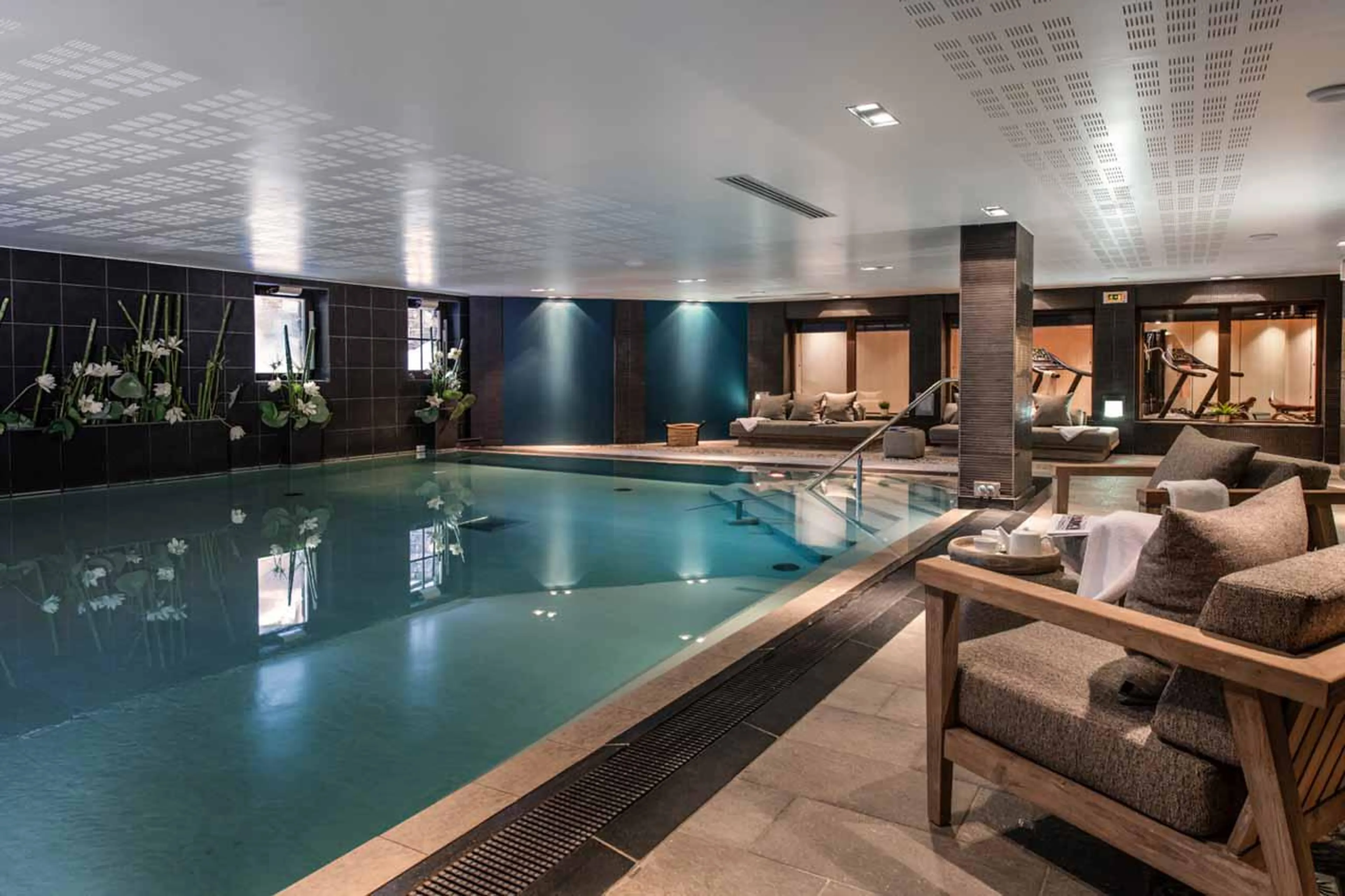 Communal spa area at Apartment Kinabalu in Courchevel 1650