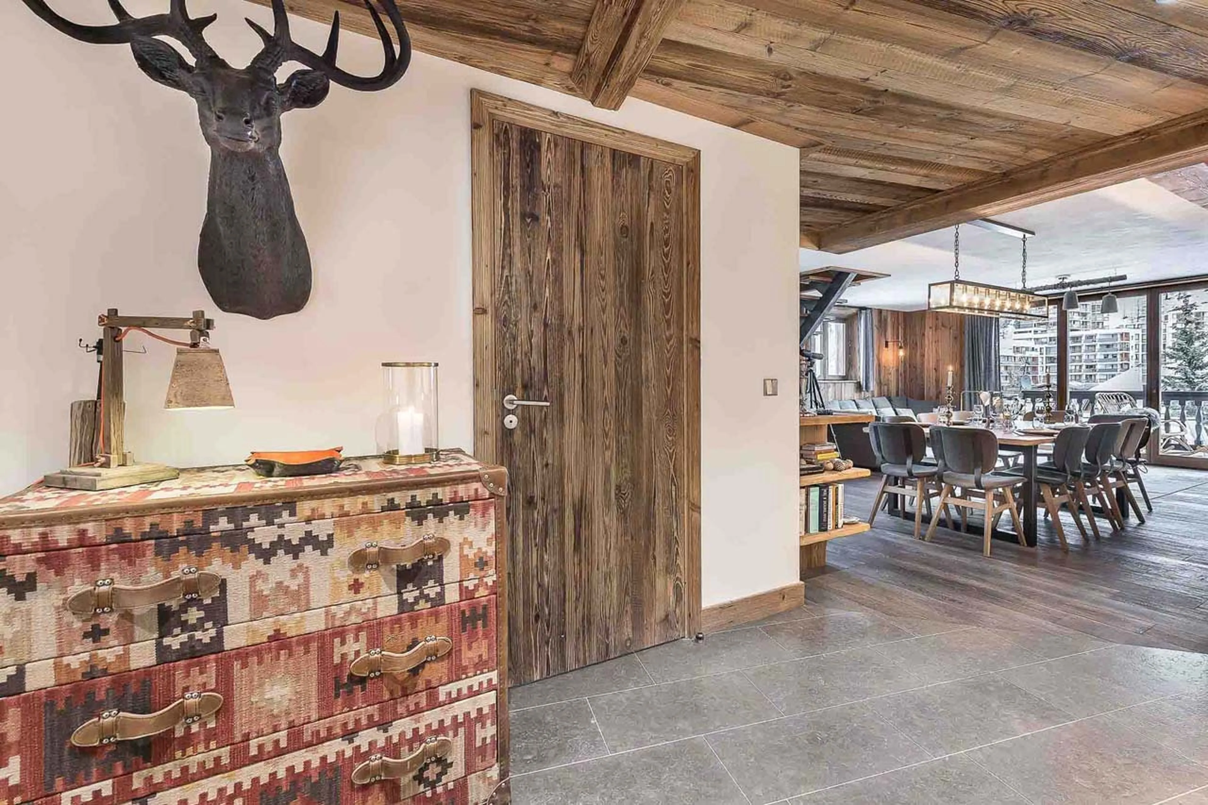 Entrance hall at Apartment la Canadienne 8 in Val d'Isere