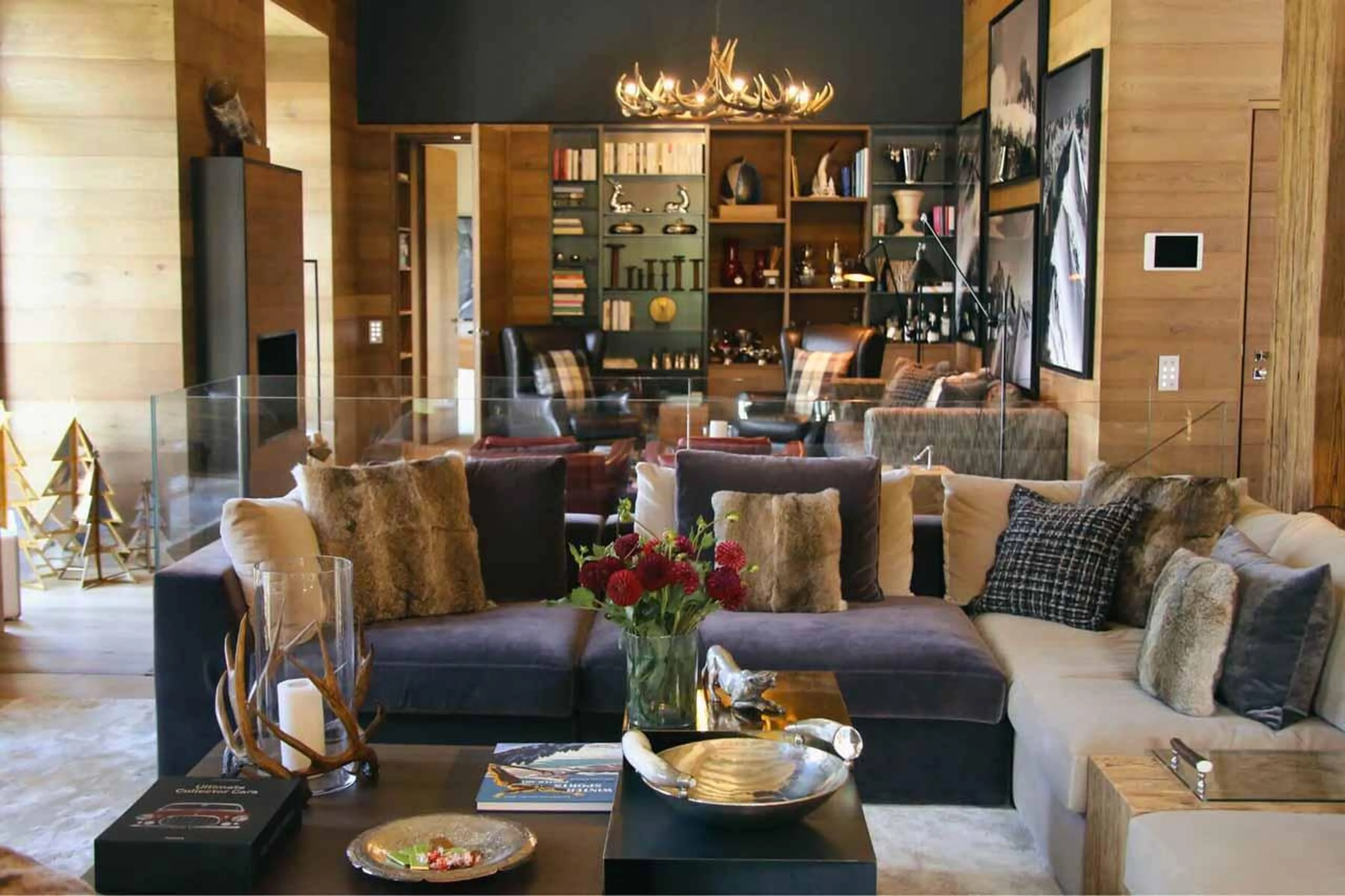 Sofas and coffee table in Apartment Lain Alpin, St Moritz