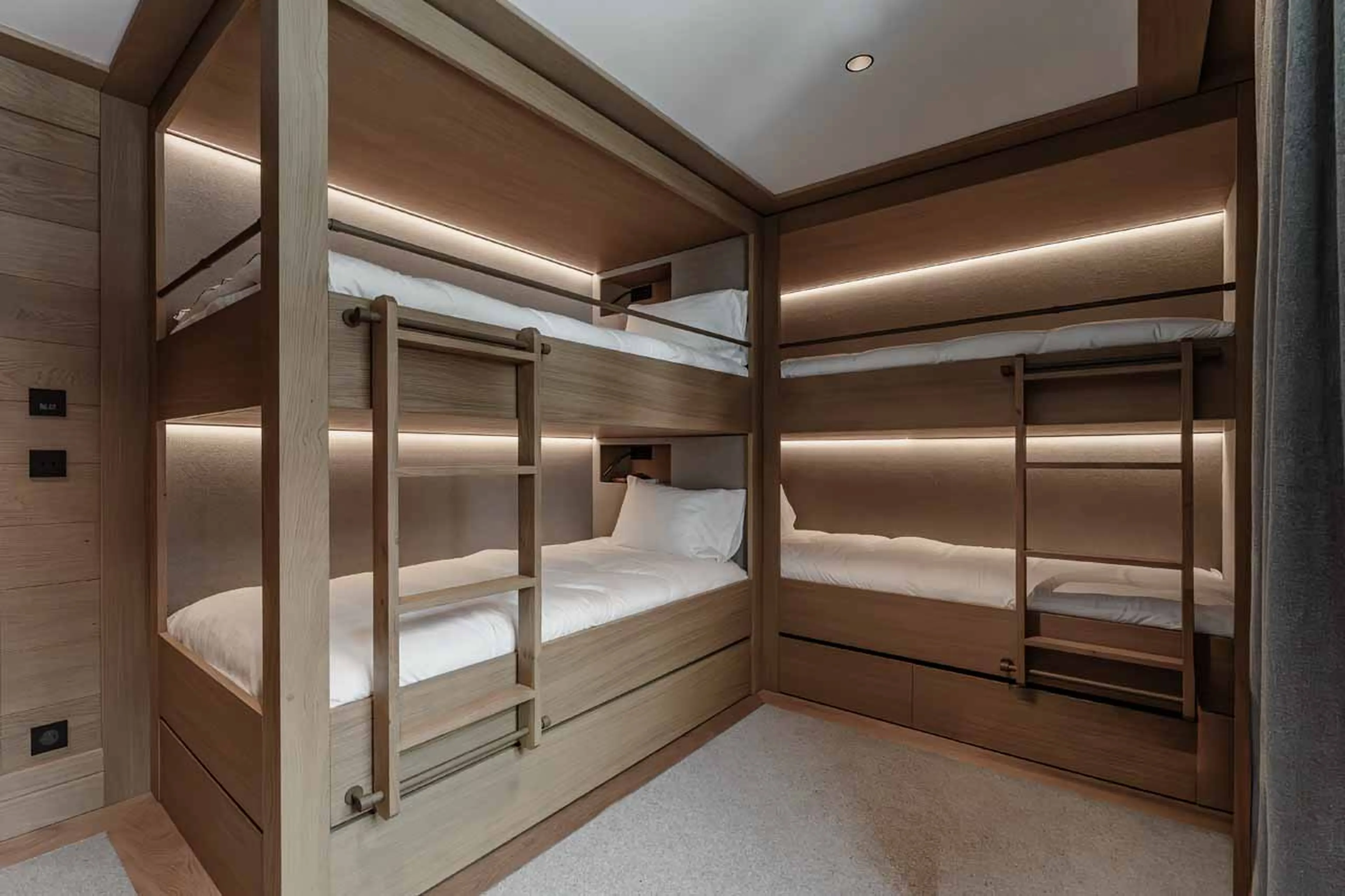 Bedroom 3 at Le Cinq, Val d'Isere