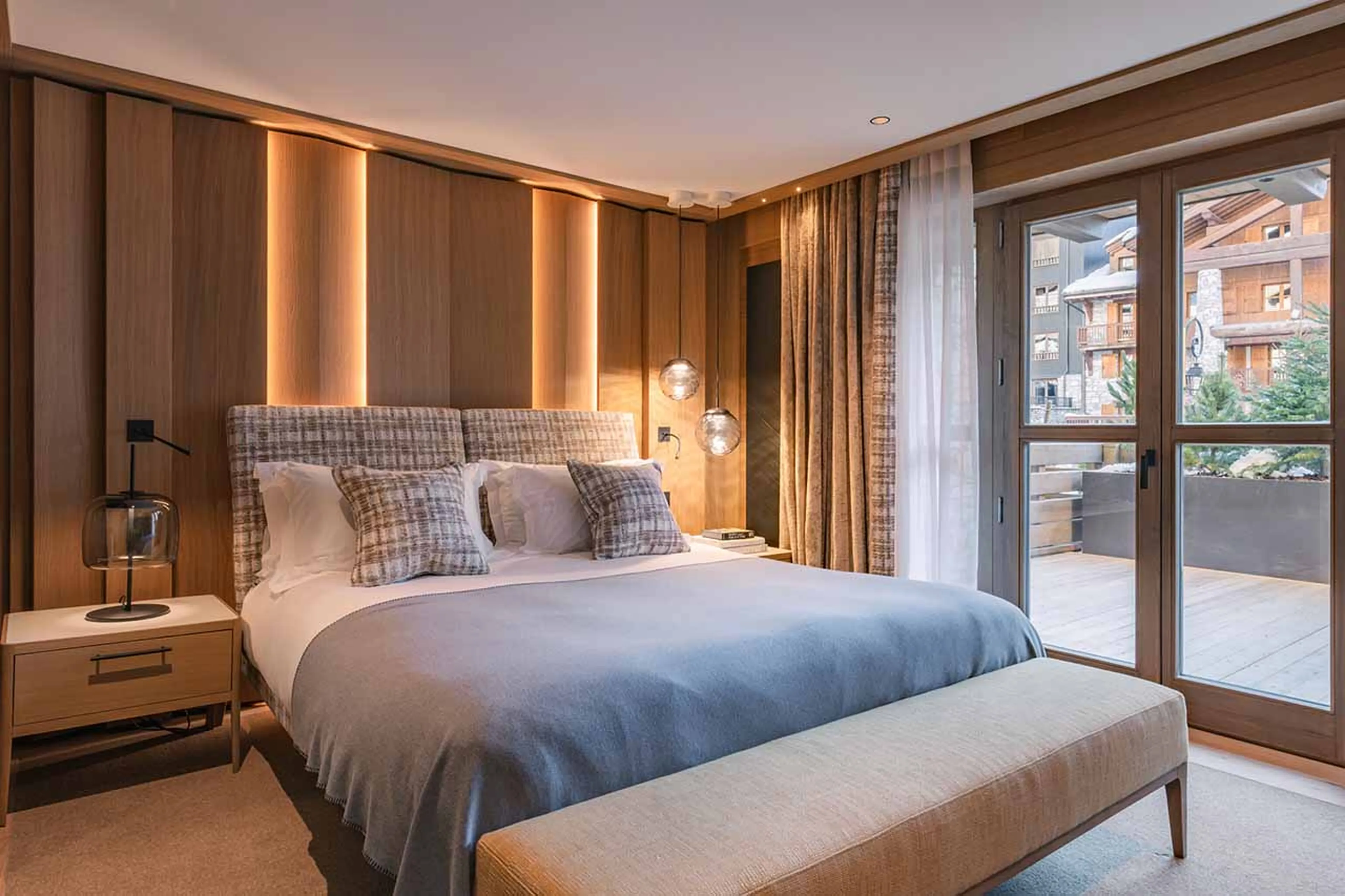 Bedroom 1 at Apartment Le Parc Beaumont in Val d'Isere